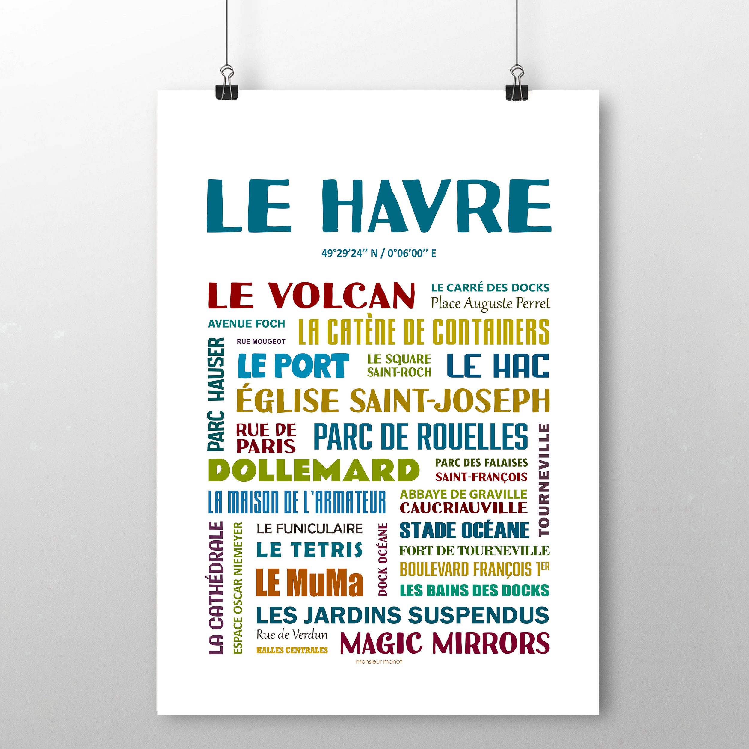 affiche Le Havre Les quartiers 2
