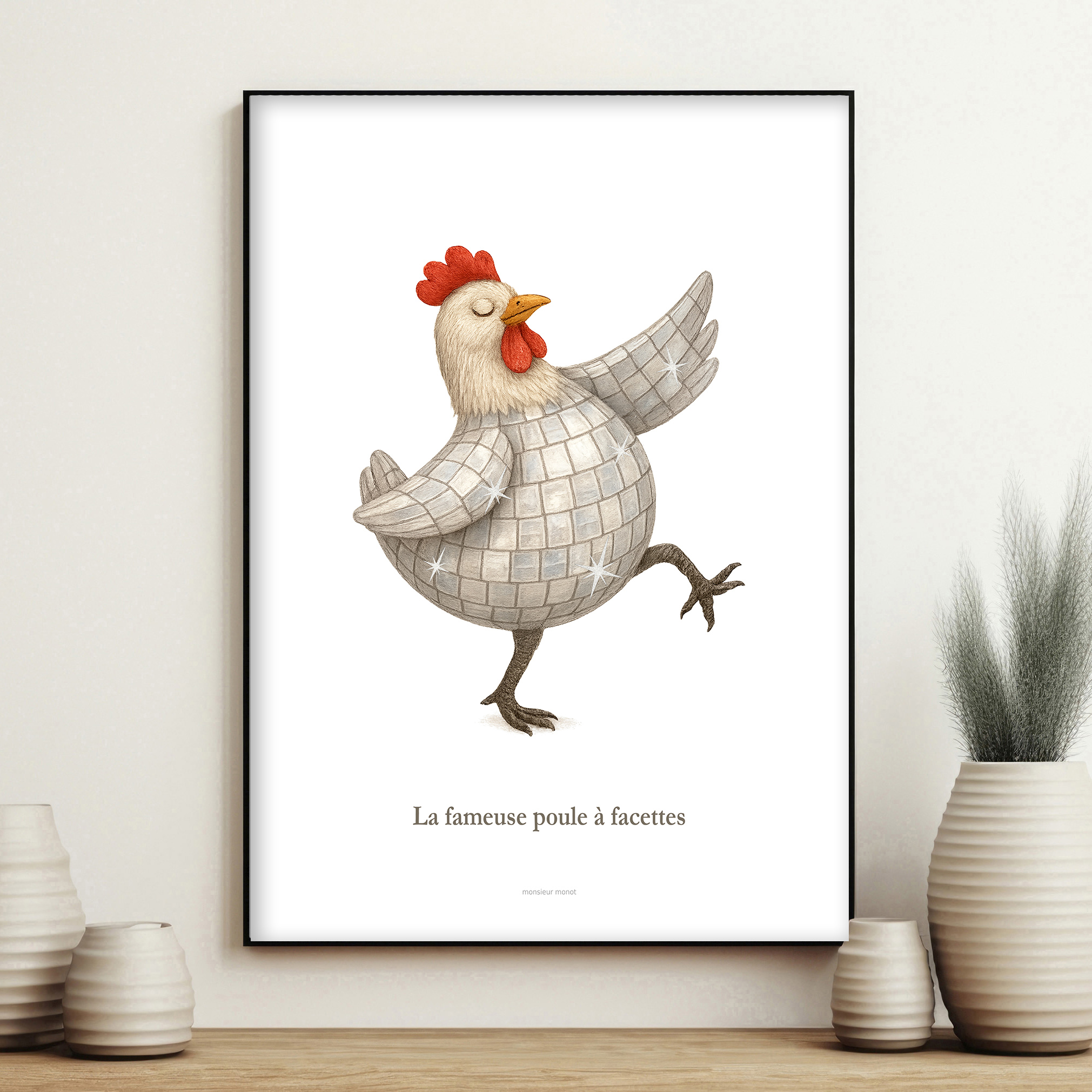 affiche La Poule à facettes