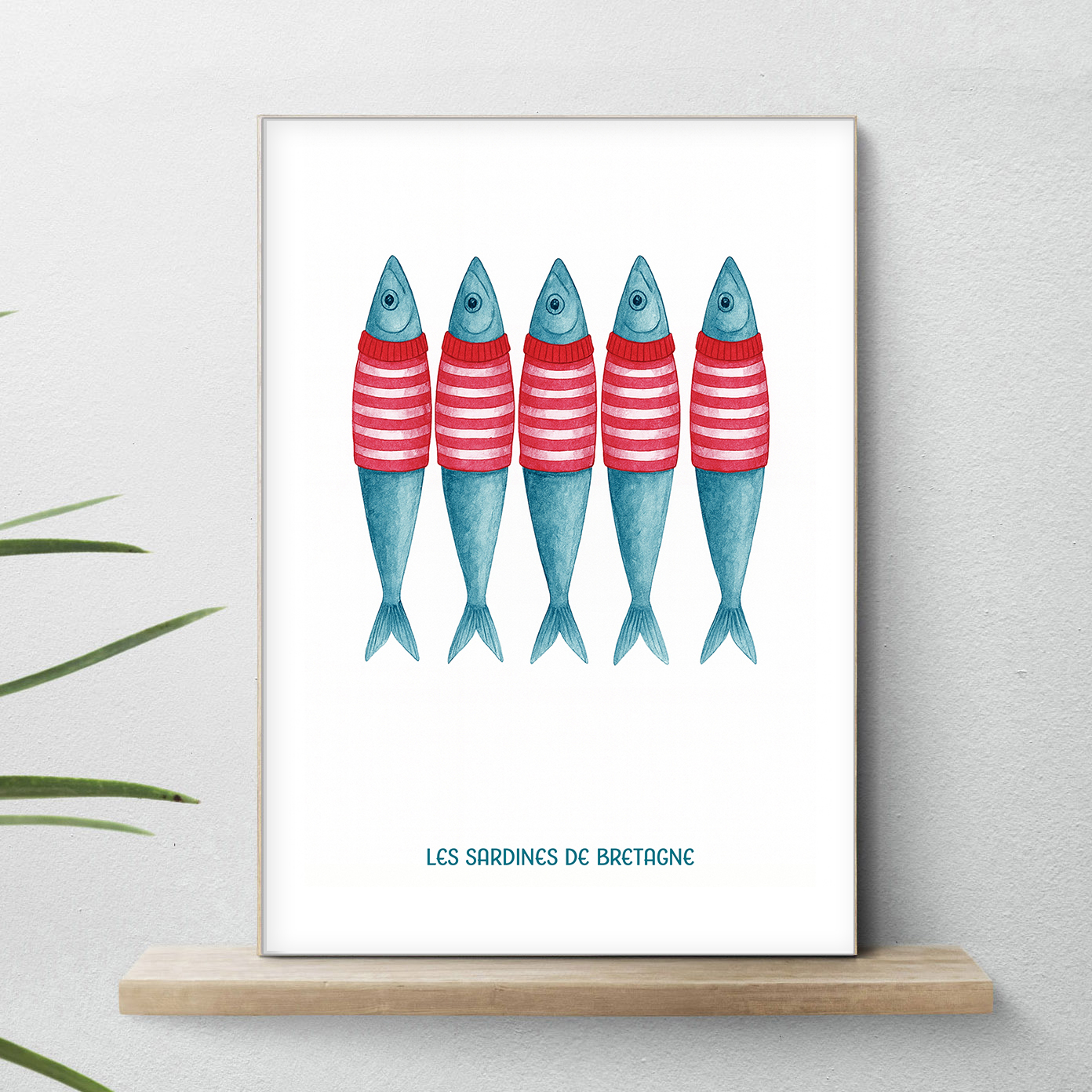 affiche BrLes sardines de Bretagne