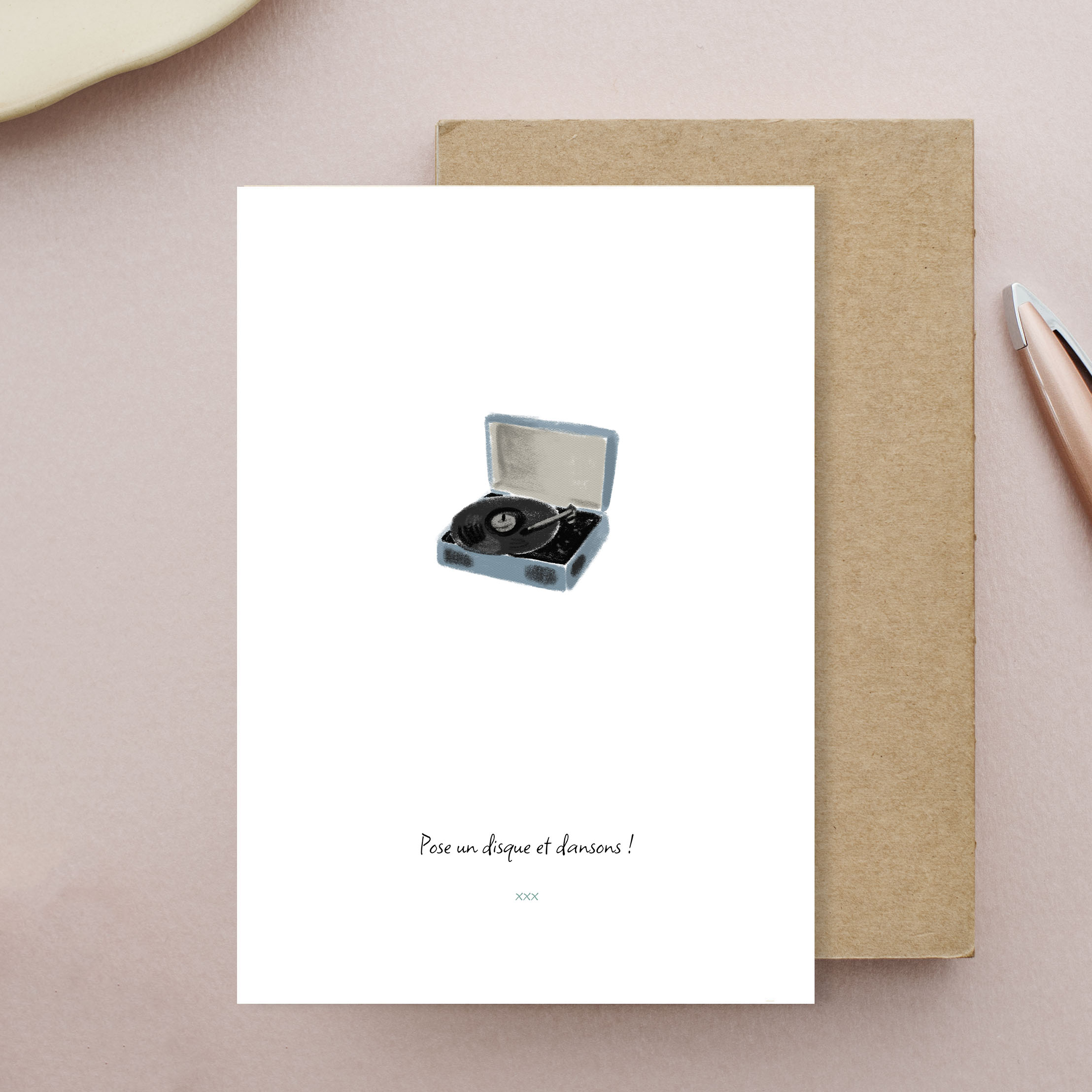 carte PDM Posons un disque et dansons