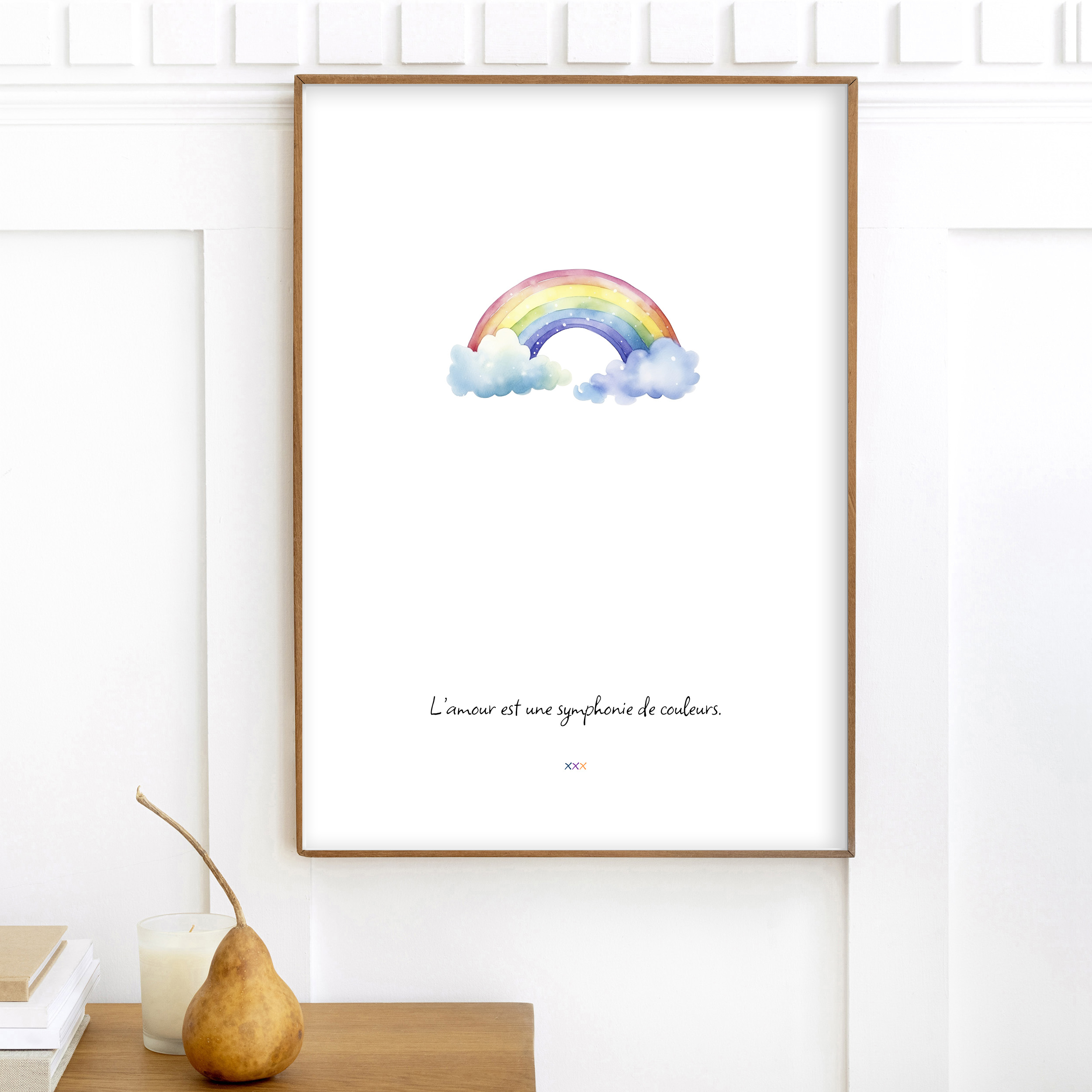 affiche Lamour est une symphonie de couleurs