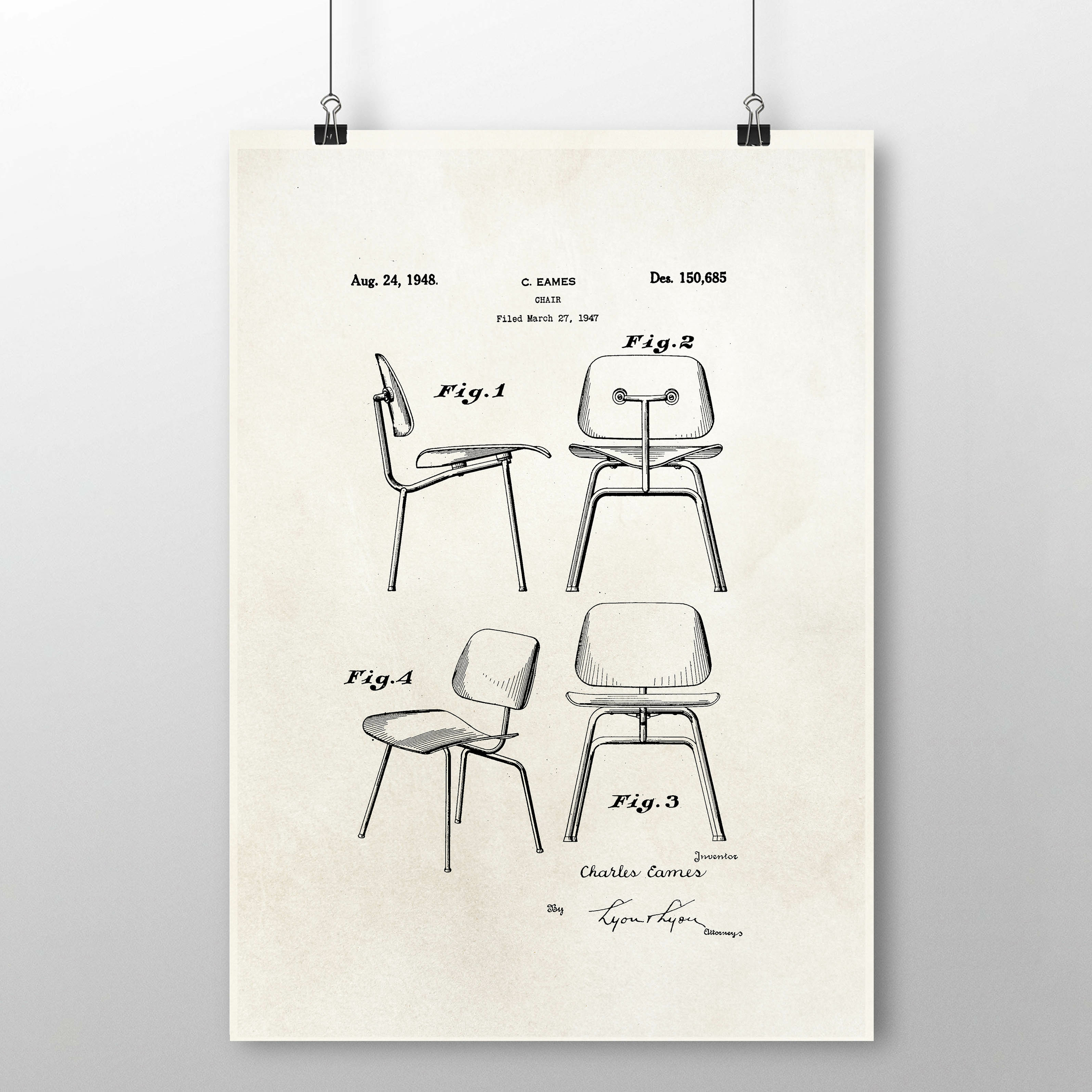 brevet chaises Charles eames a