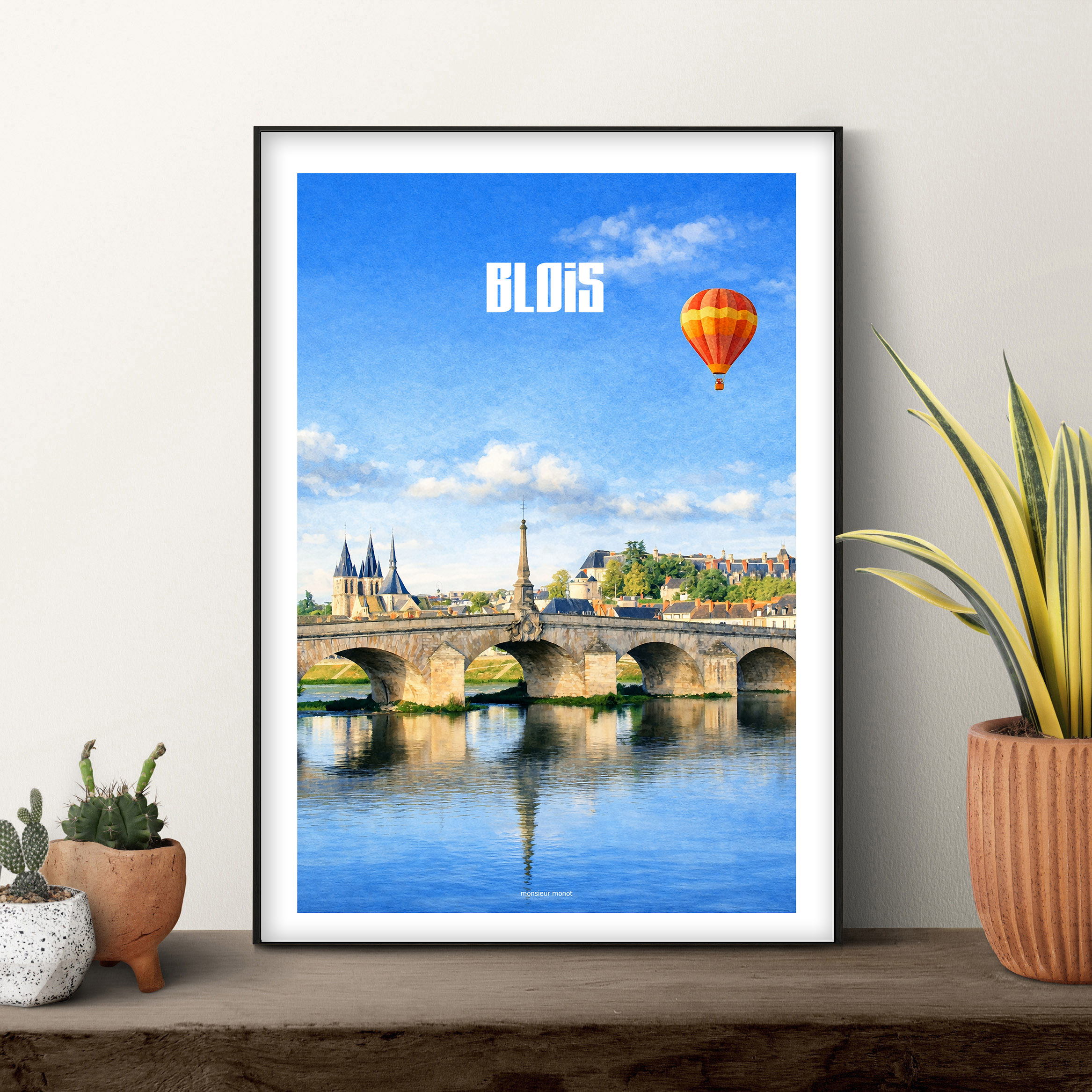 affiche Blois Aquarelle
