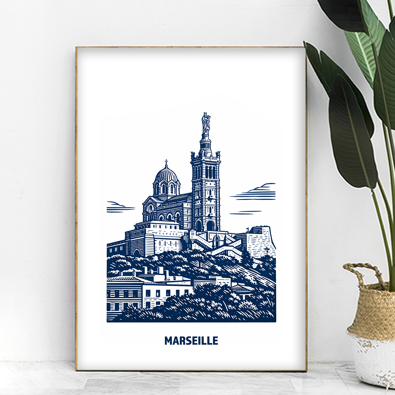 affiche Marseille Notre dame de la Garde