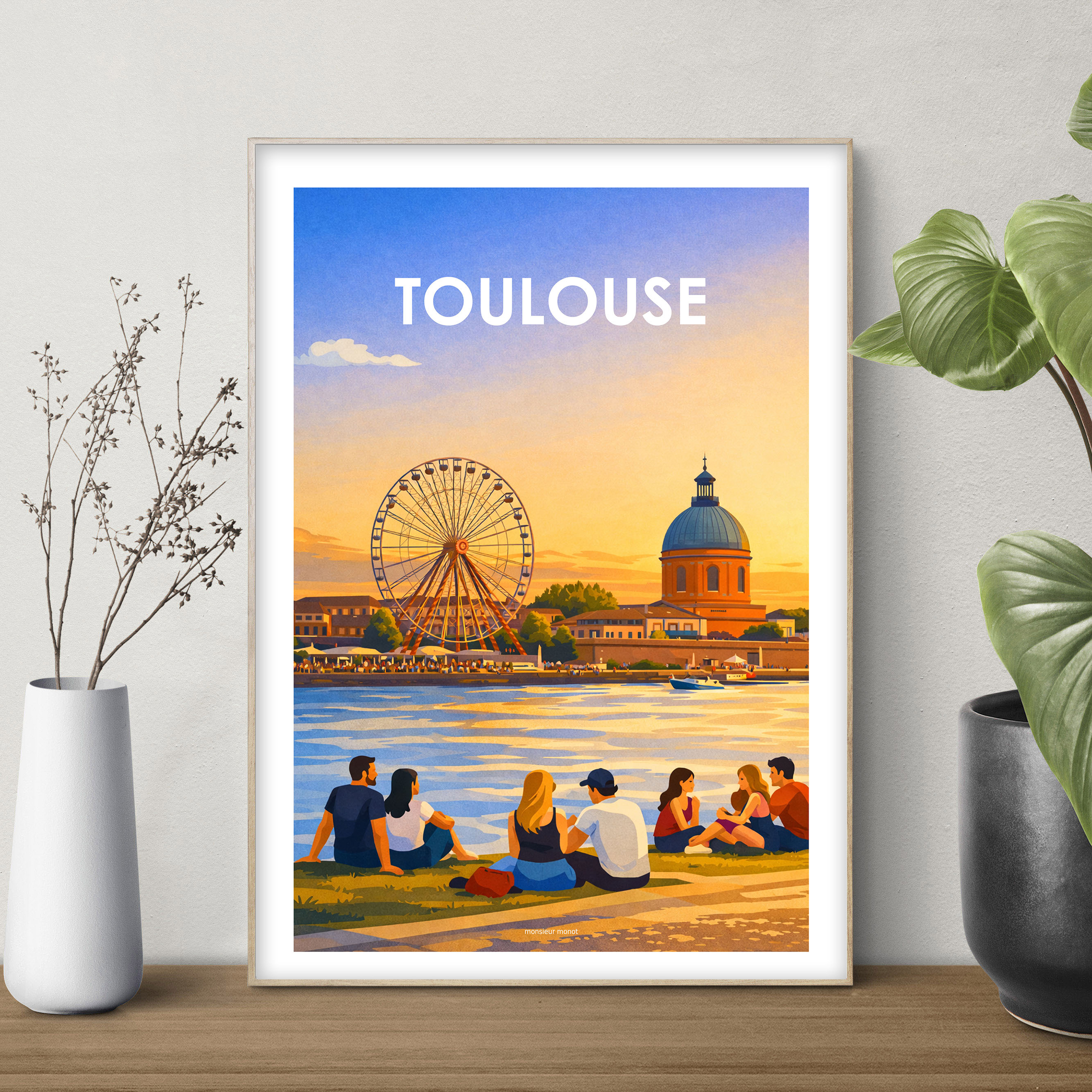 affiche Toulouse La Garonne