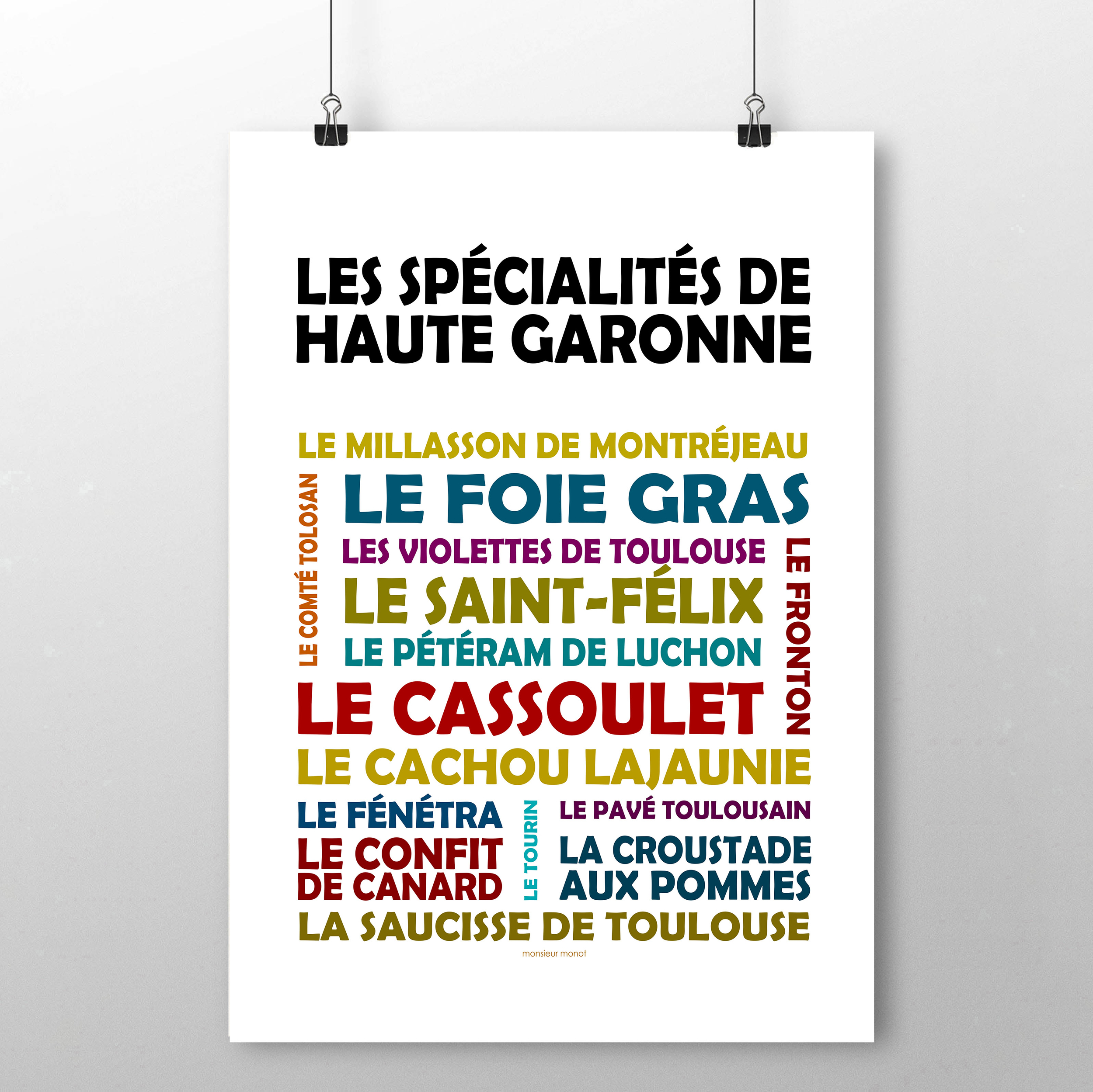 affiche Les spécialités de Haute Garonne 2