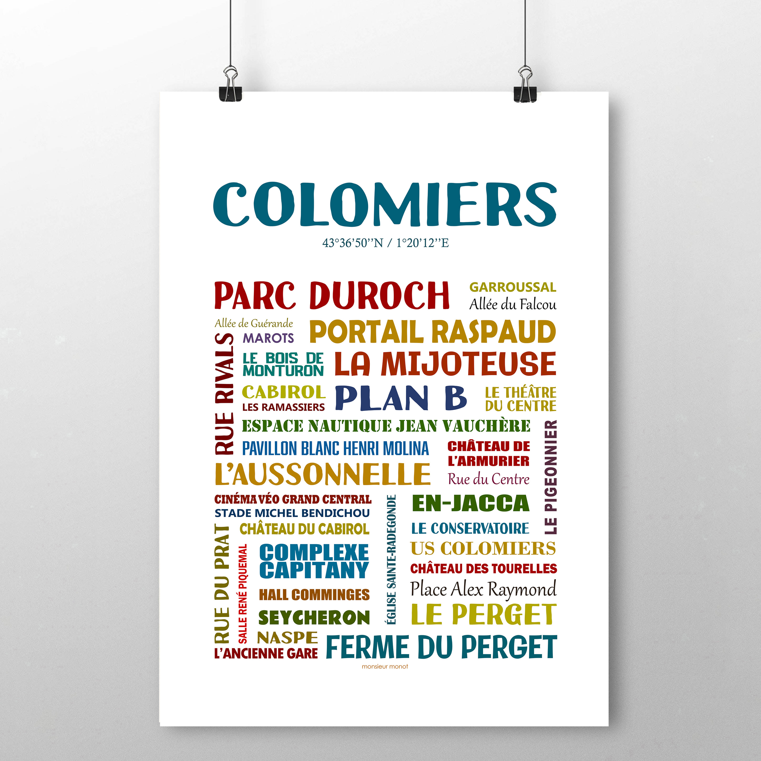 affiche Colomiers les quartiers 2