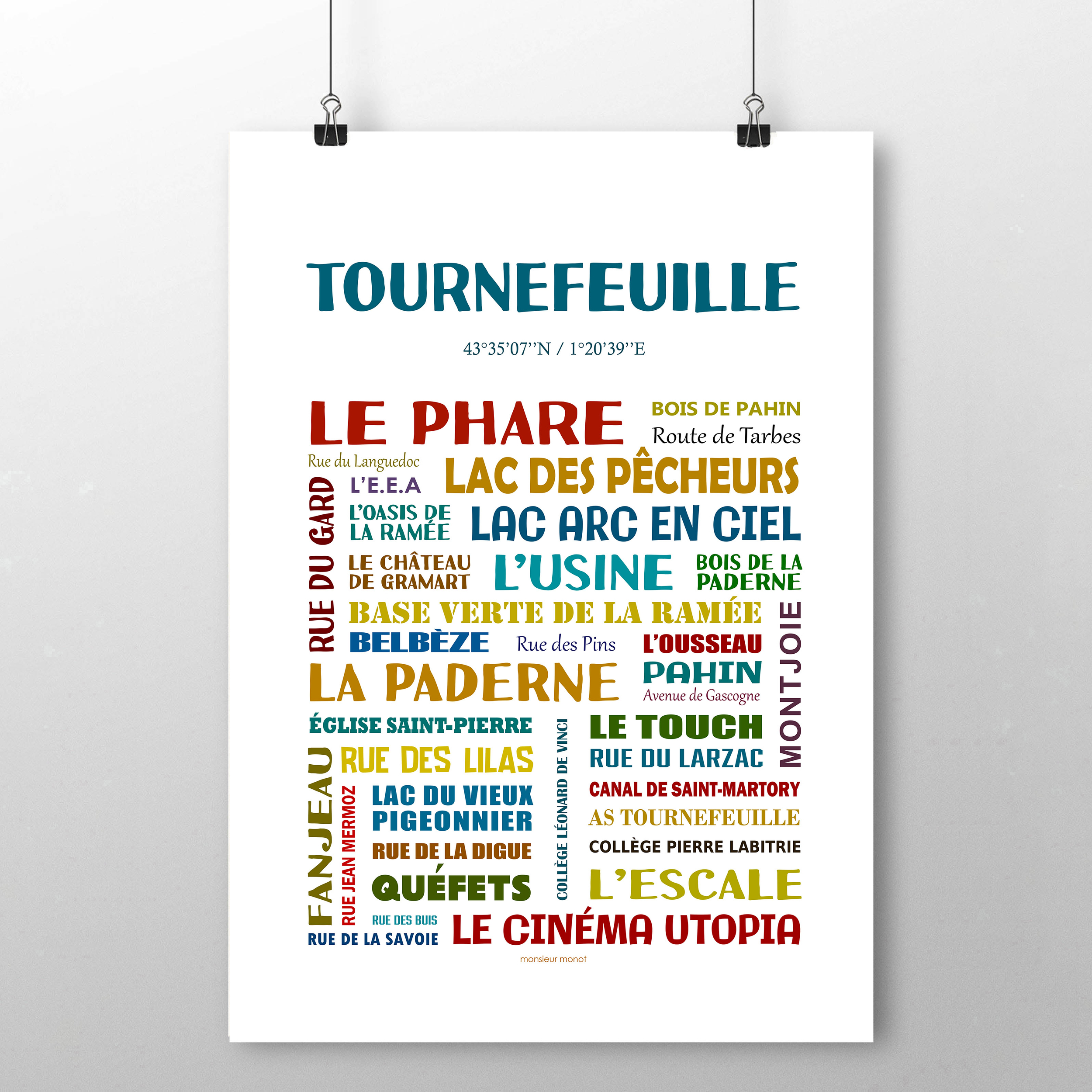 affiche Tournefeuille les quartiers 2