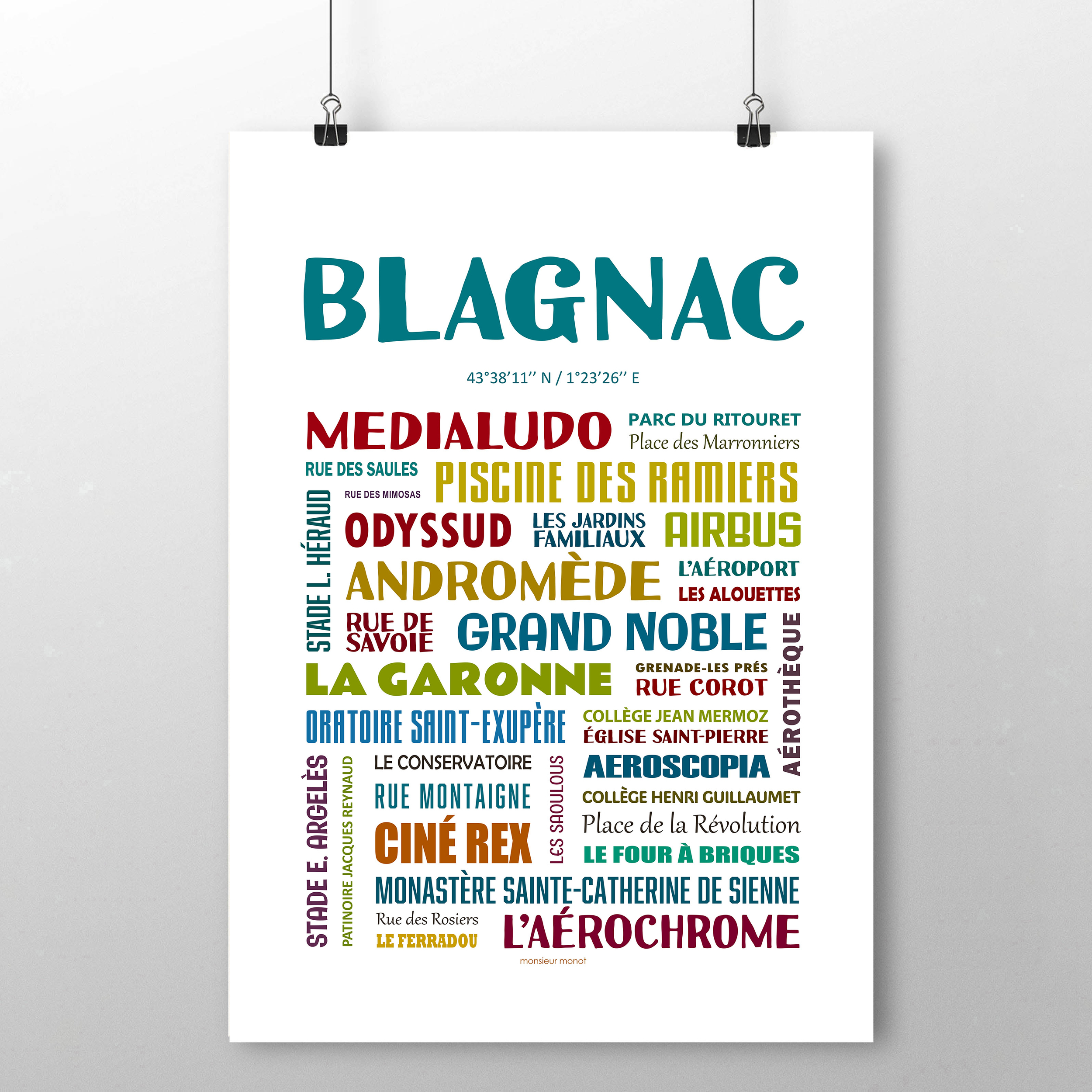 affiche Blagnac les quartiers 2