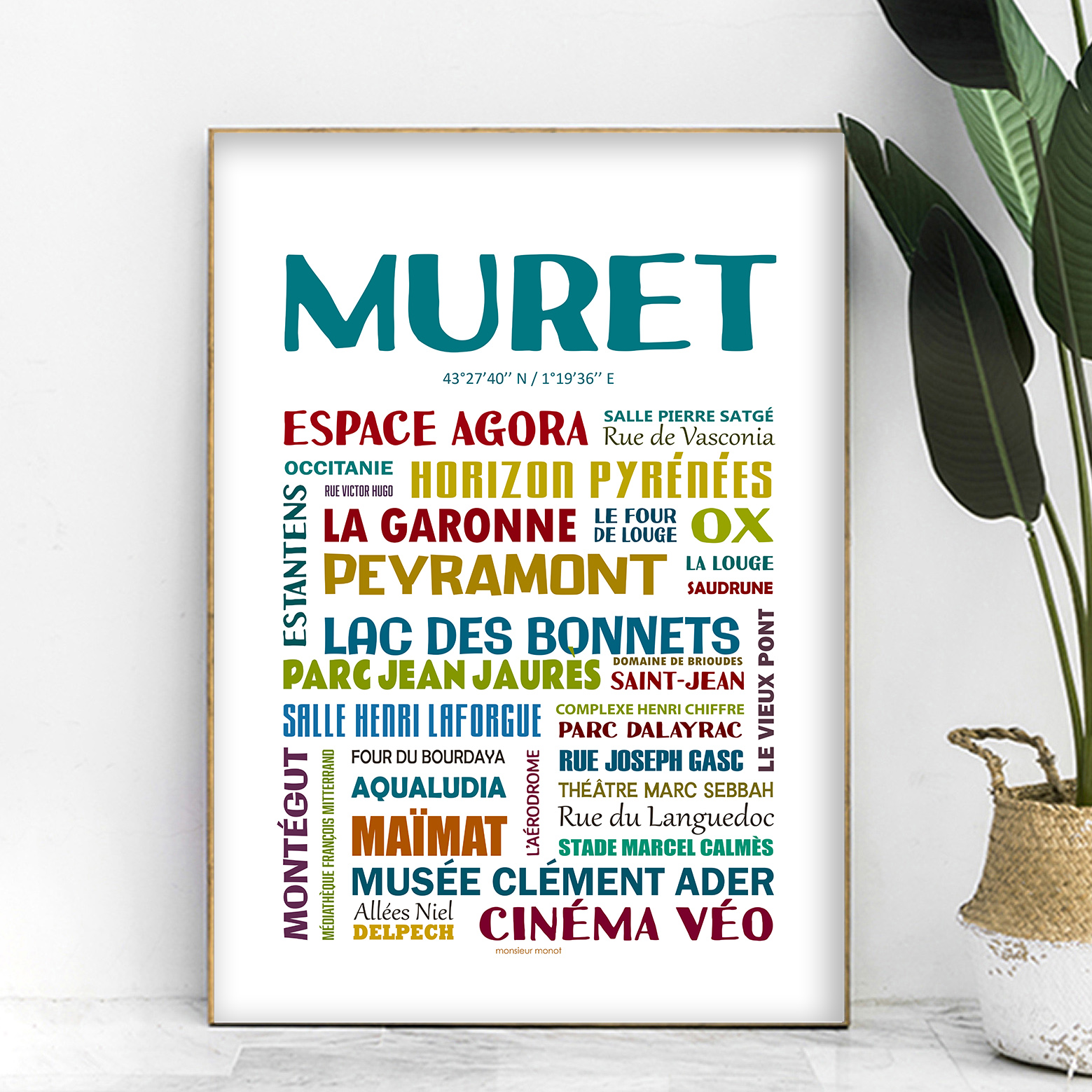 affiche Muret Les quartiers