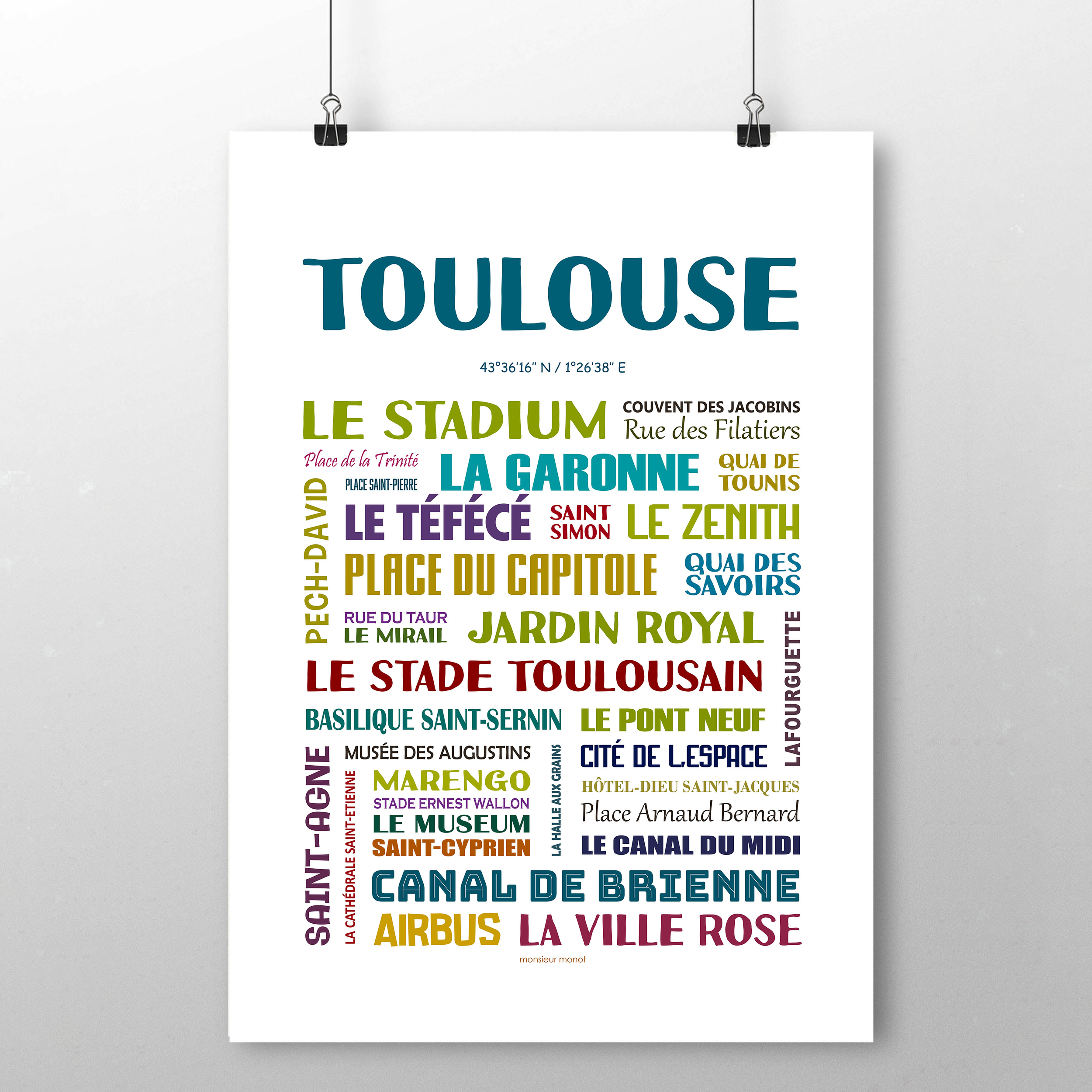 affiche Toulouse Les quartiers 2 nouveau