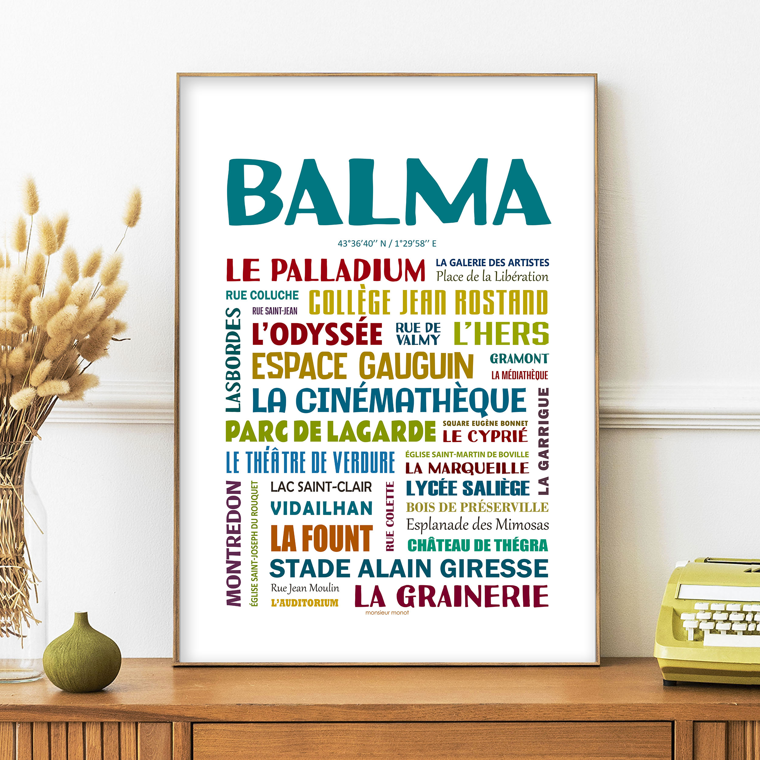 affiche Balma les quartiers