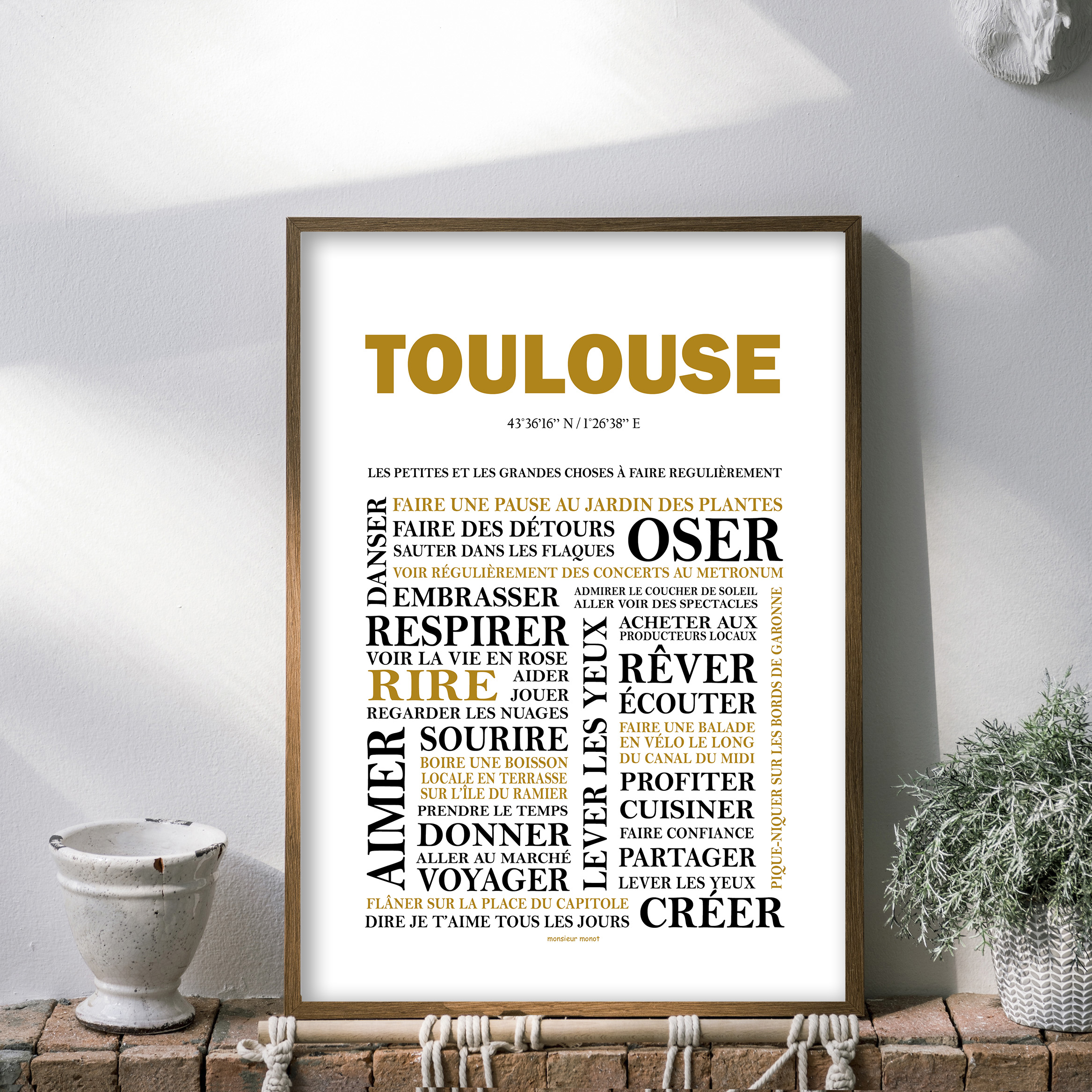 Affiche Toulouse les choses a faire