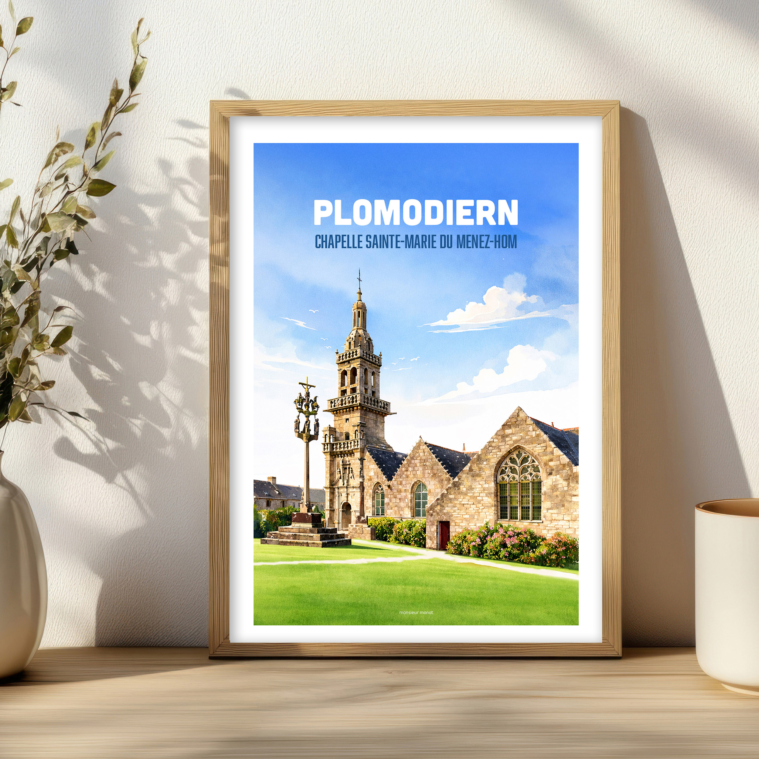 Affiche Plomodiern chapelle Sainte Marie du Menez-Hom
