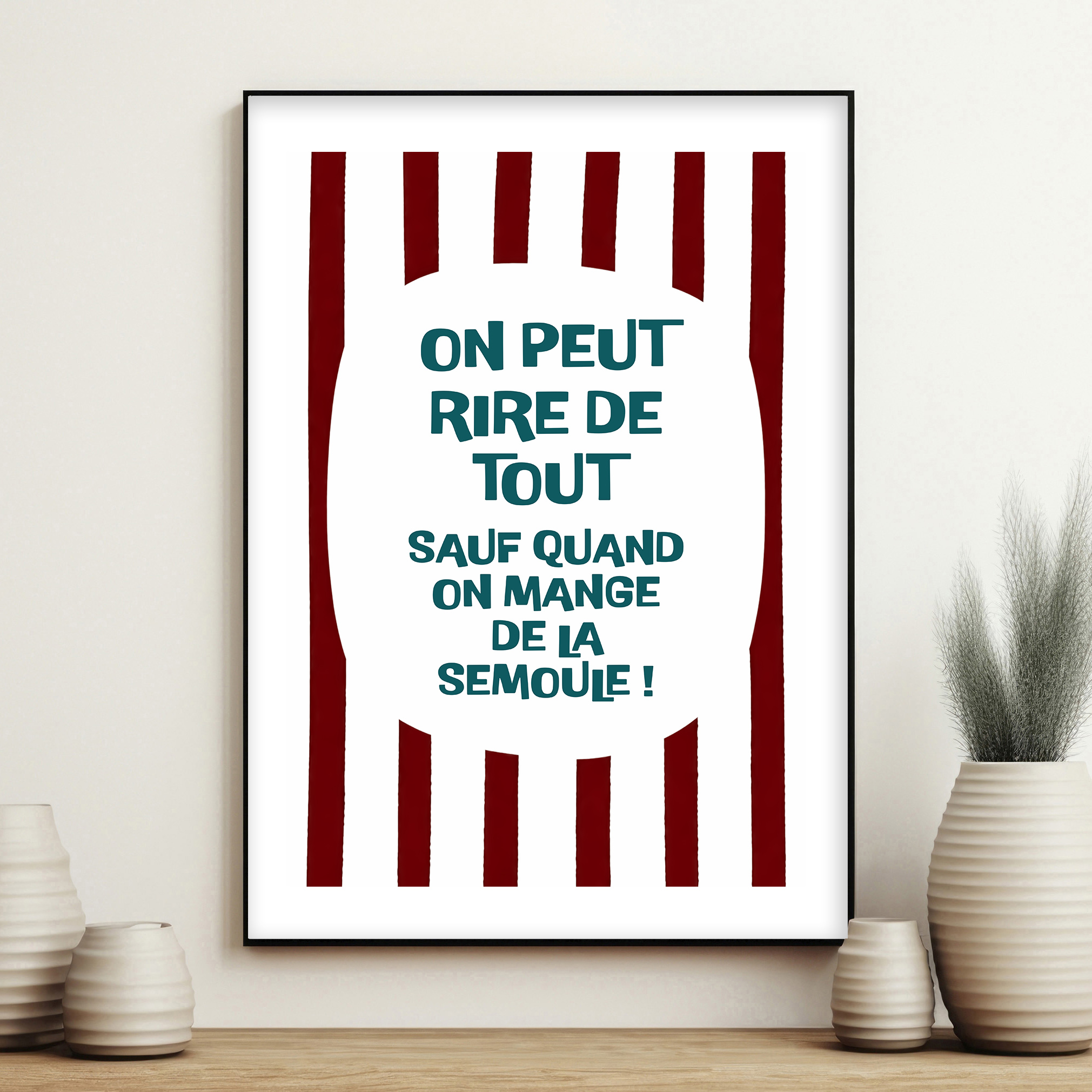 affiche On peut rire de tout semoule