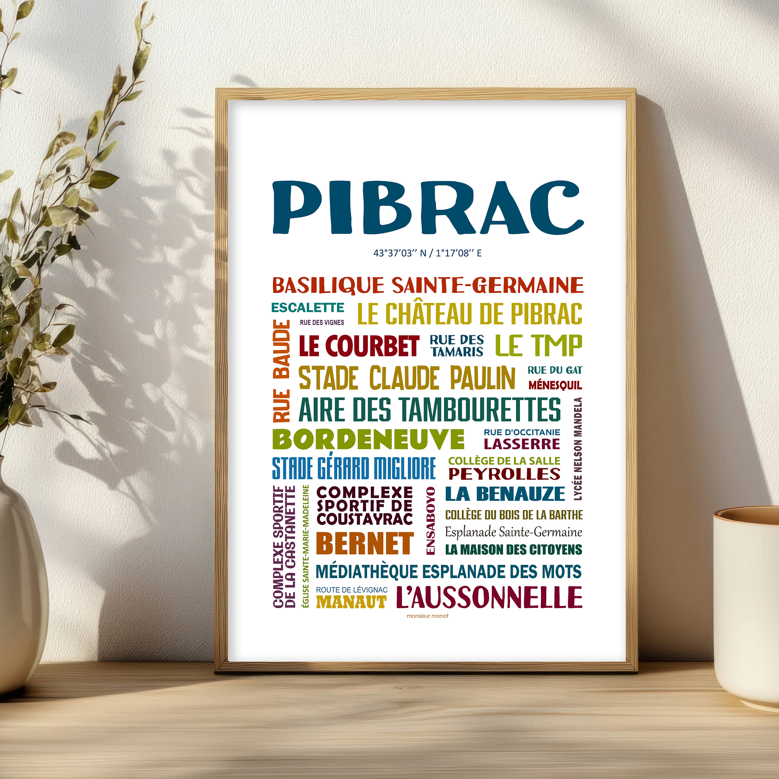 Affiche Pibrac les quartiers