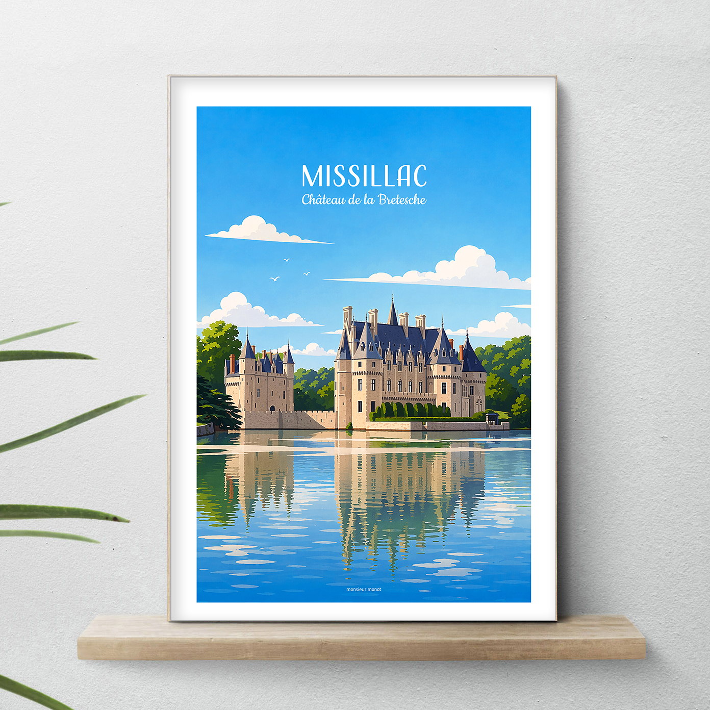 affiche Missillac chateau de la Bretesche de jour