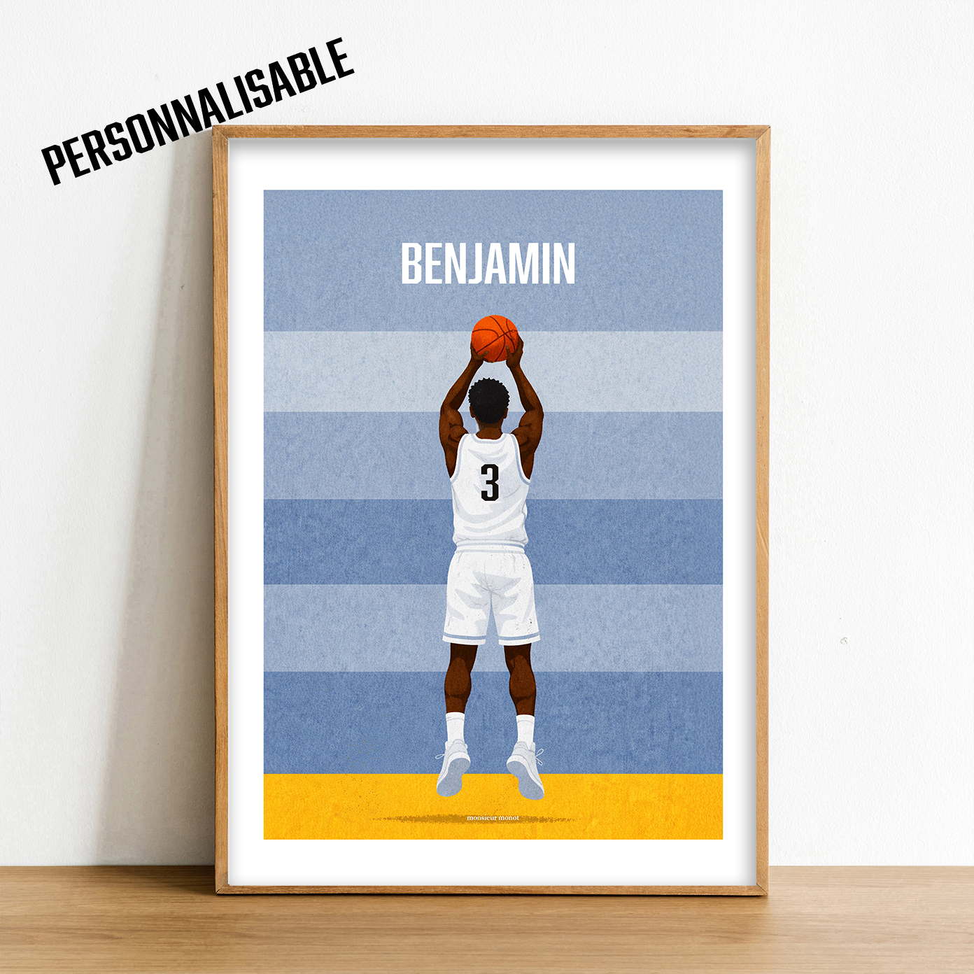 Affiche Basket homme noir
