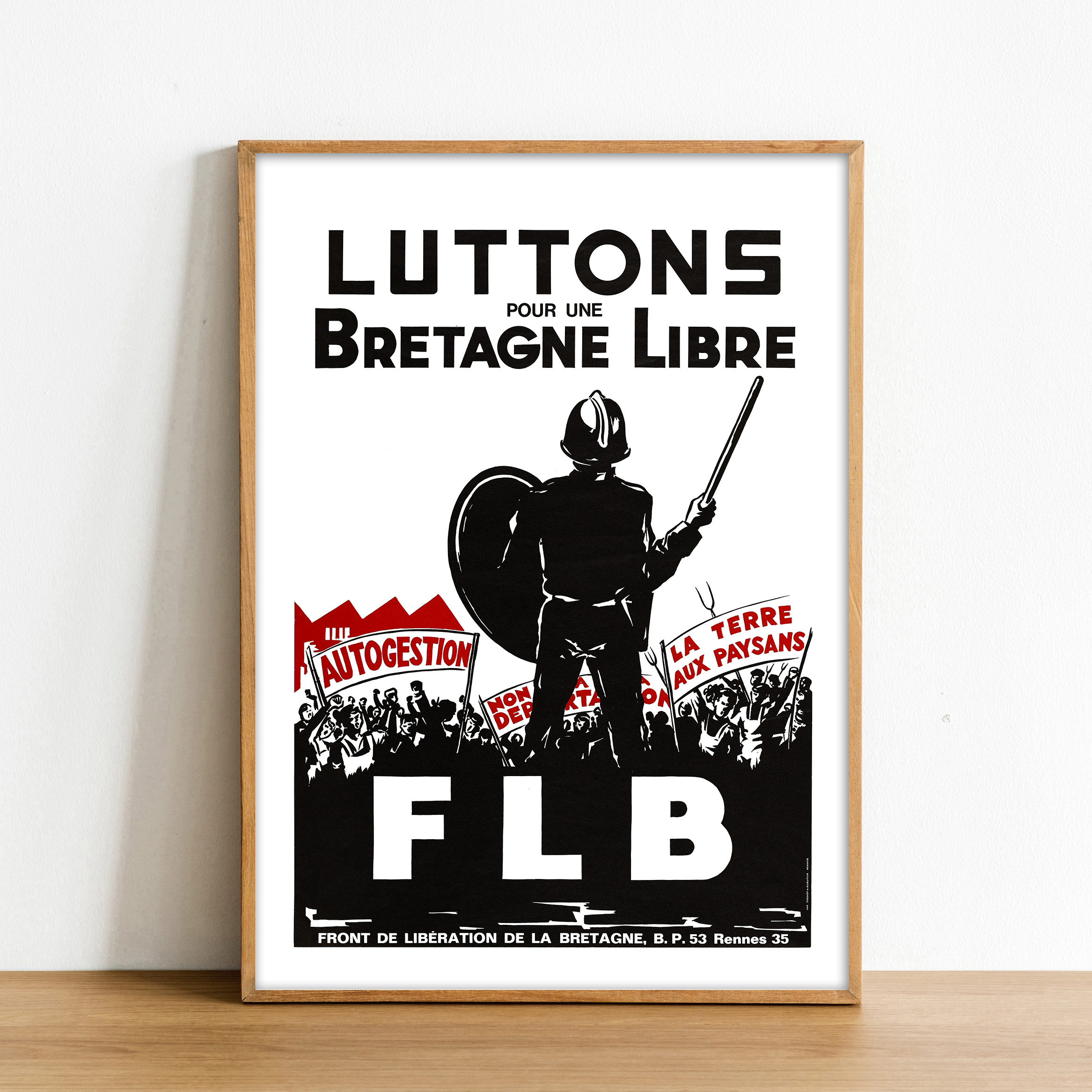 Affiche Luttons pour une bretagne libre