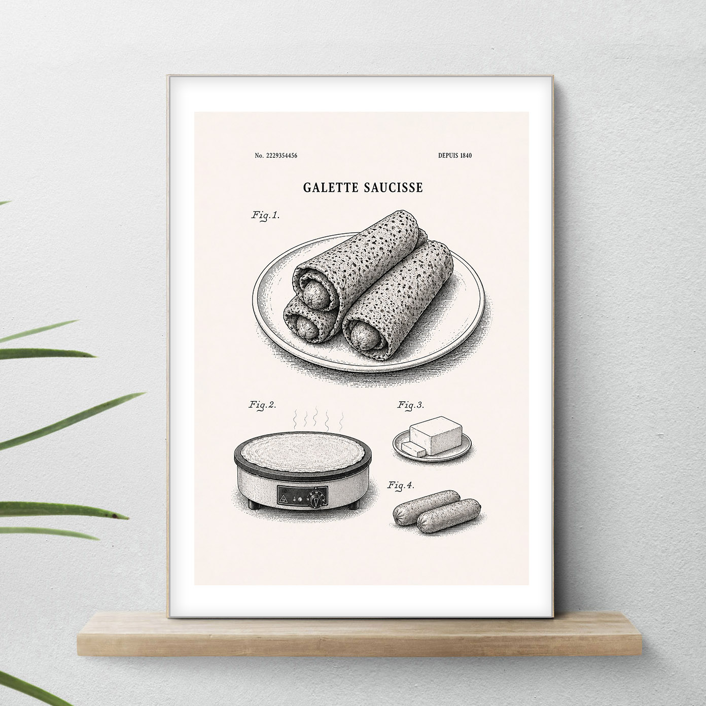 affiche Brevet galette saucisse new
