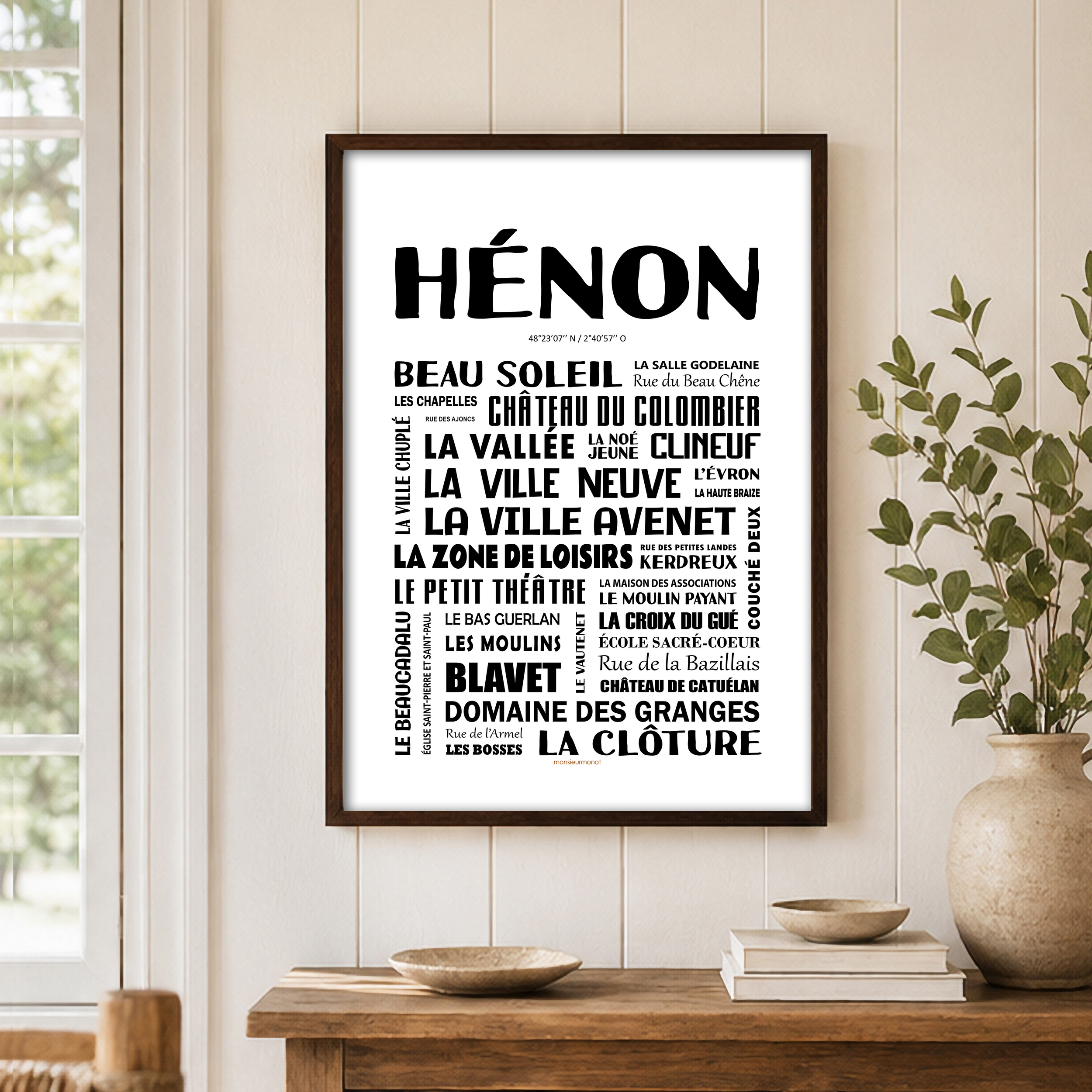 Affiche quartiers noire