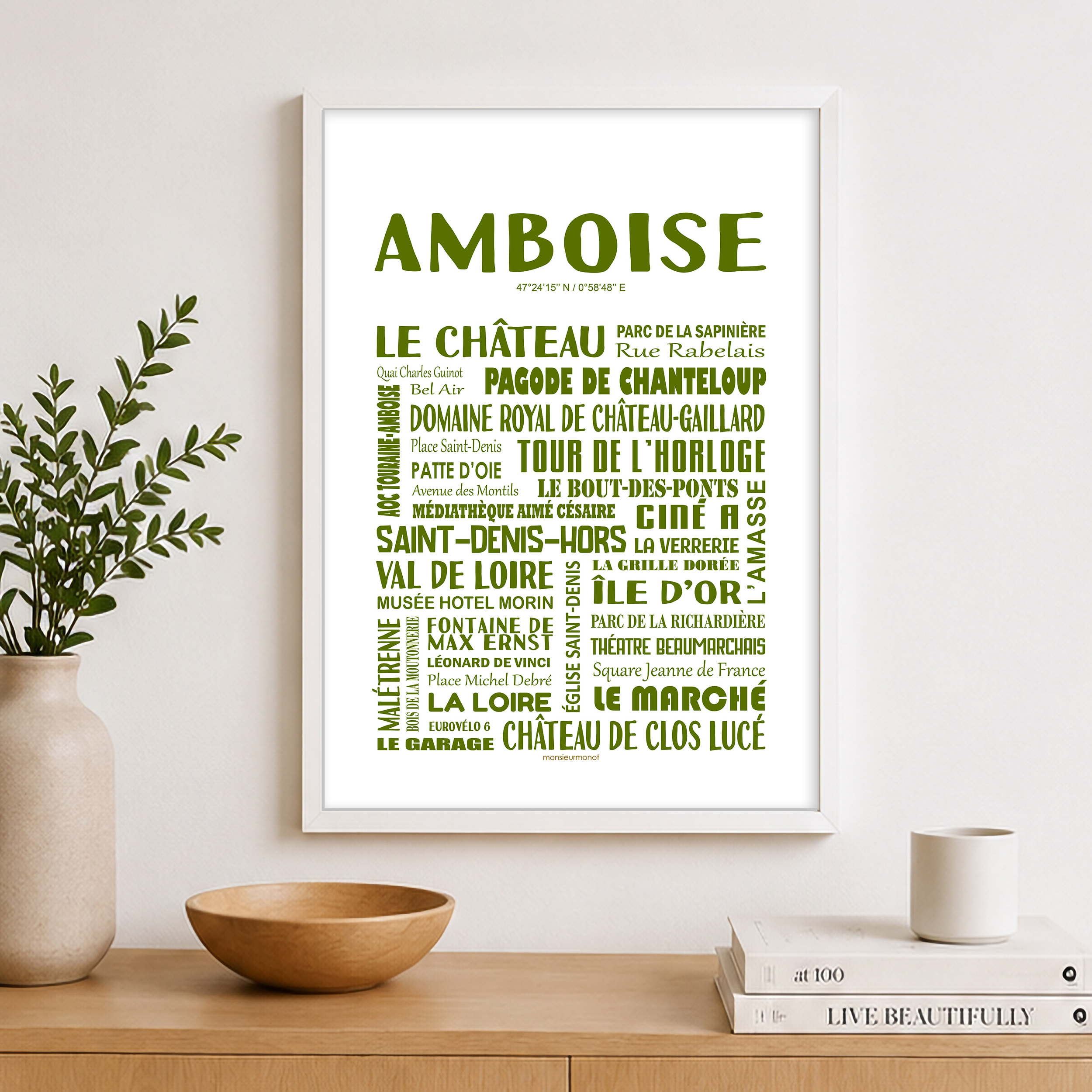 Affiche quartiers en vert