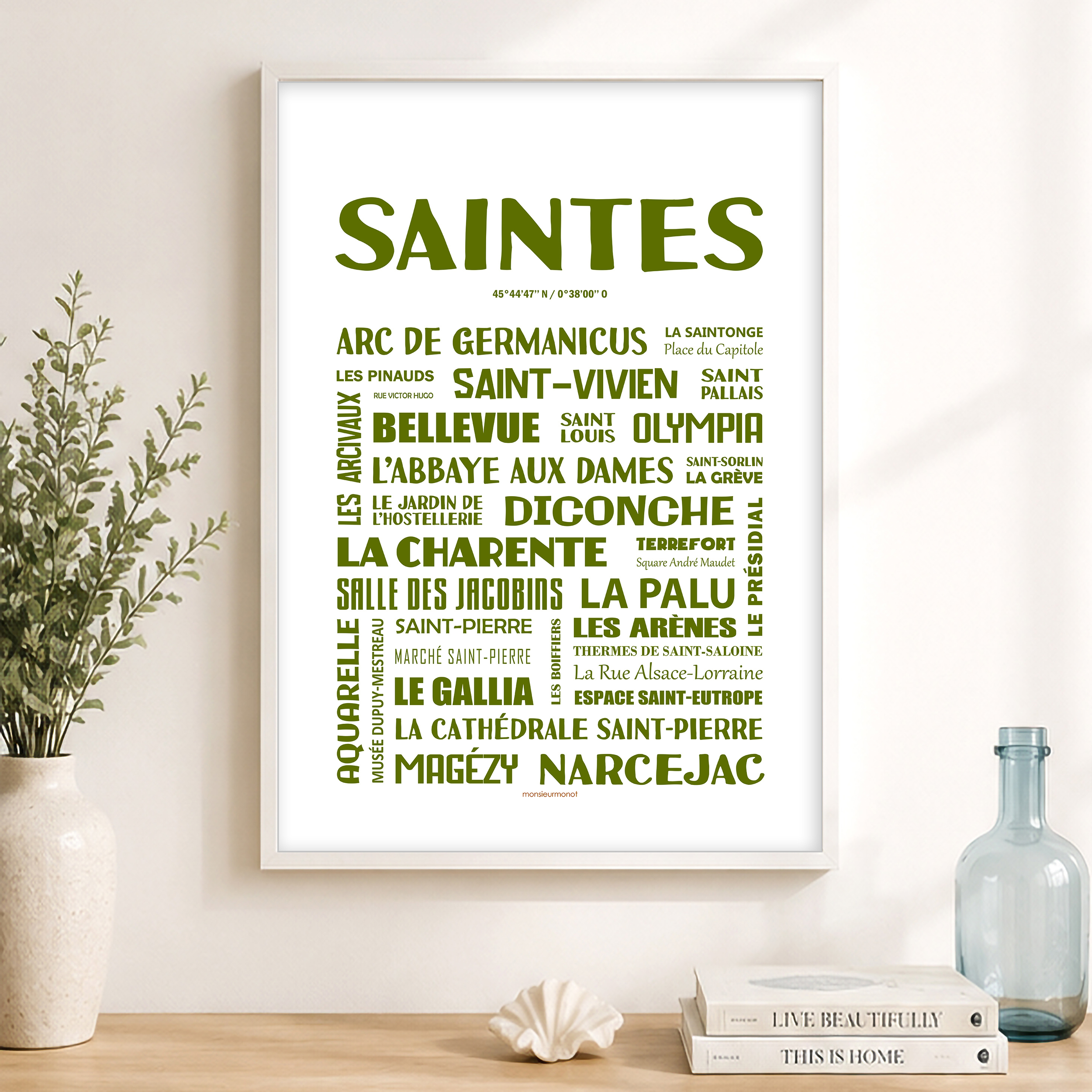Affiche quartier en vert 2