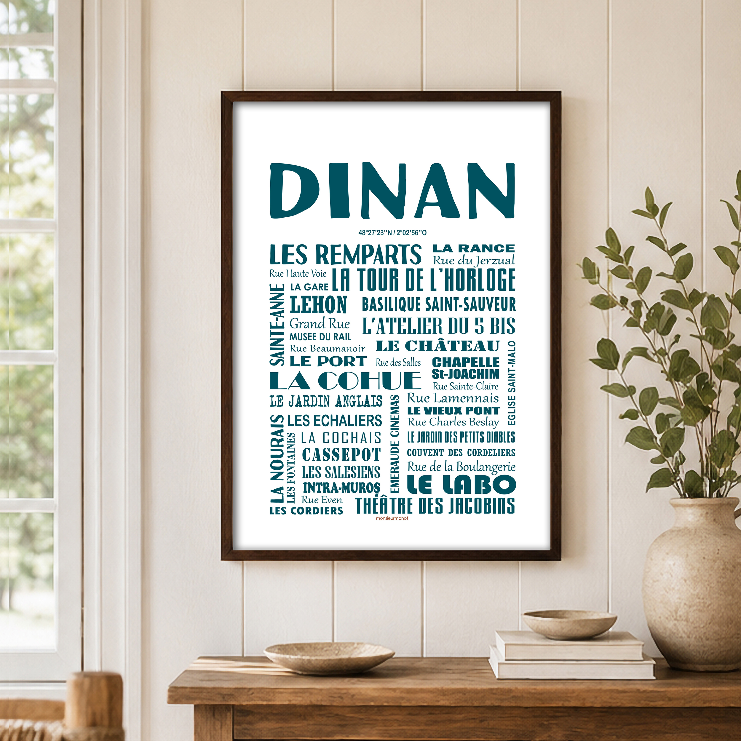 Affiche quartiers bleue