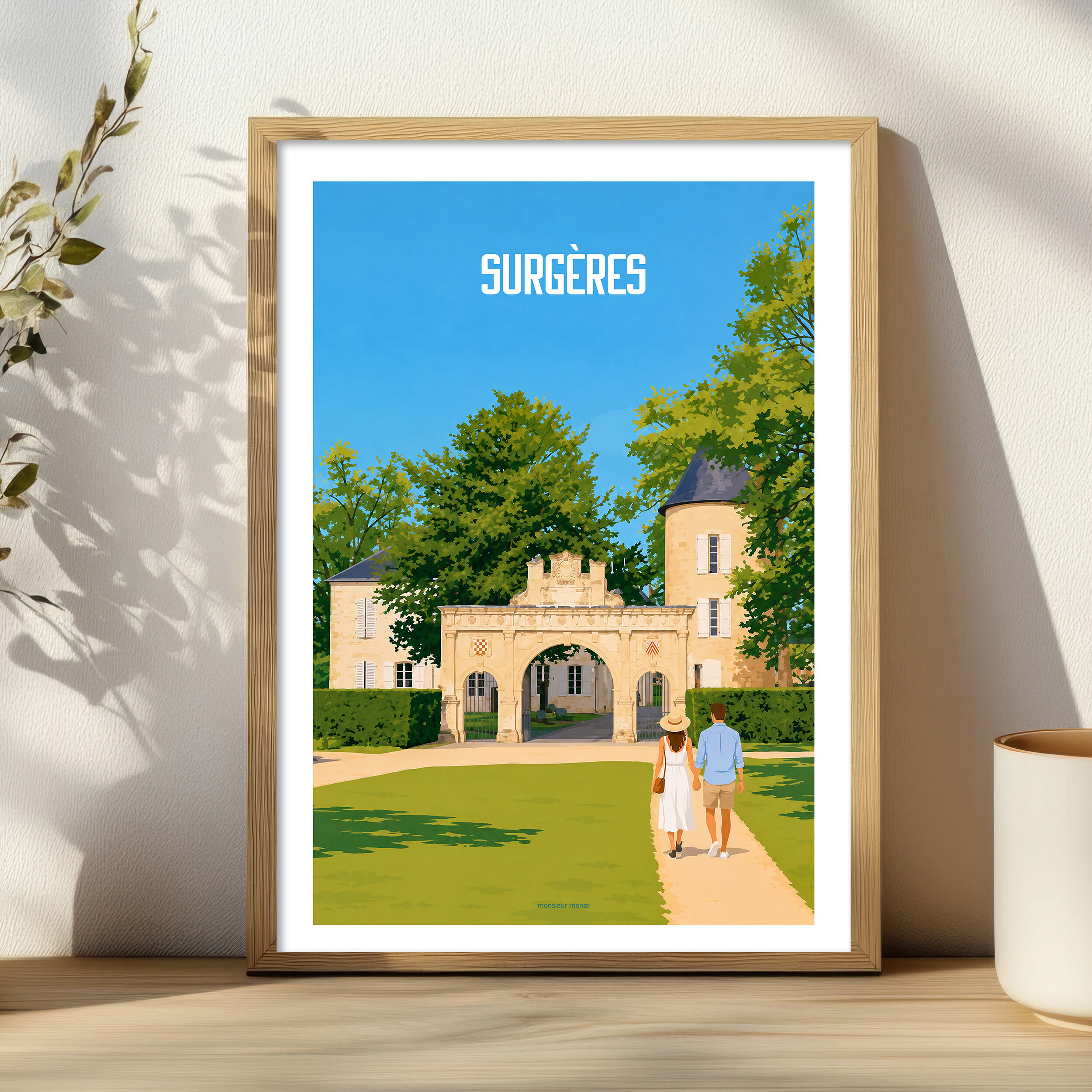 Affiche Surgères couleurs