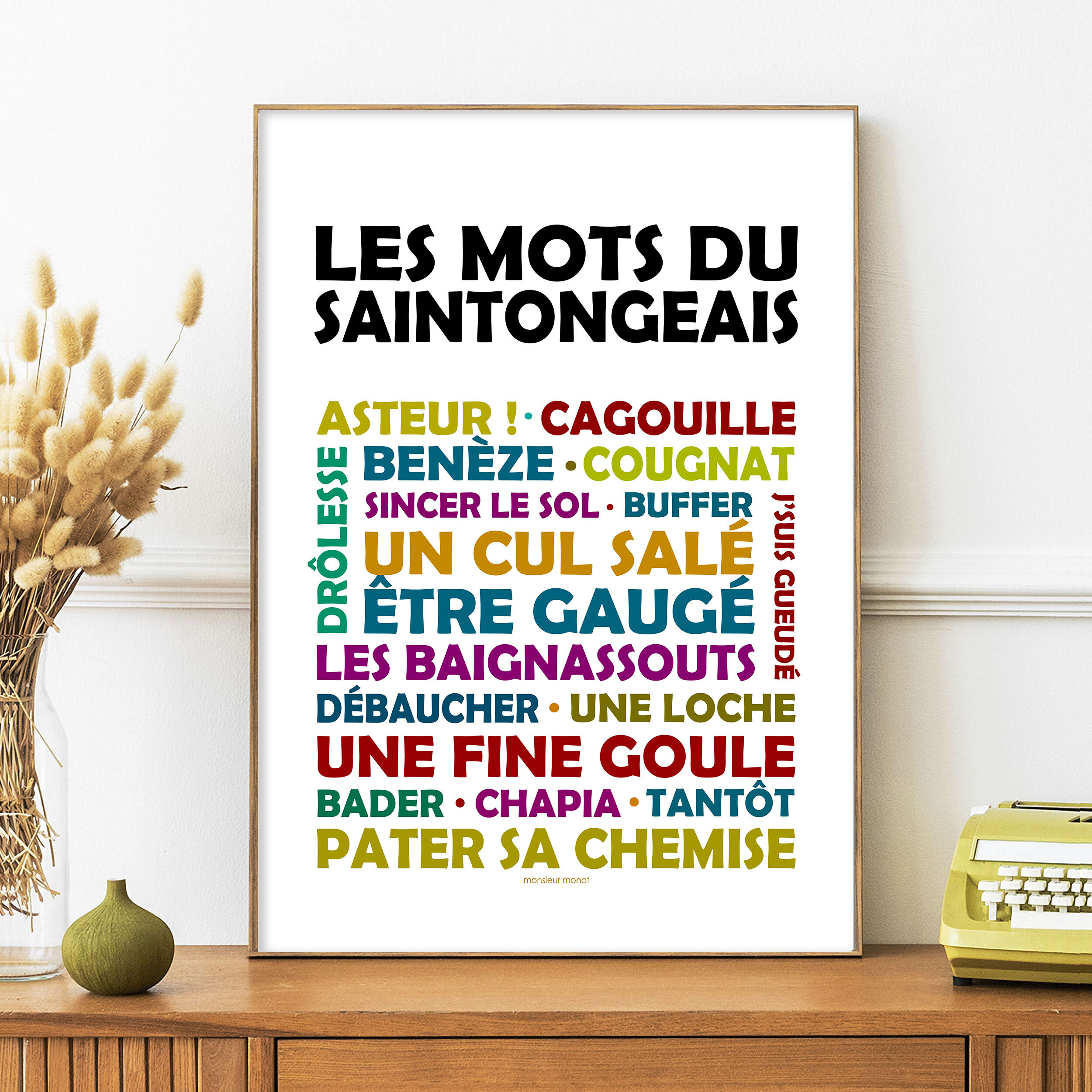 affiche Les mots du Saintongeais 2