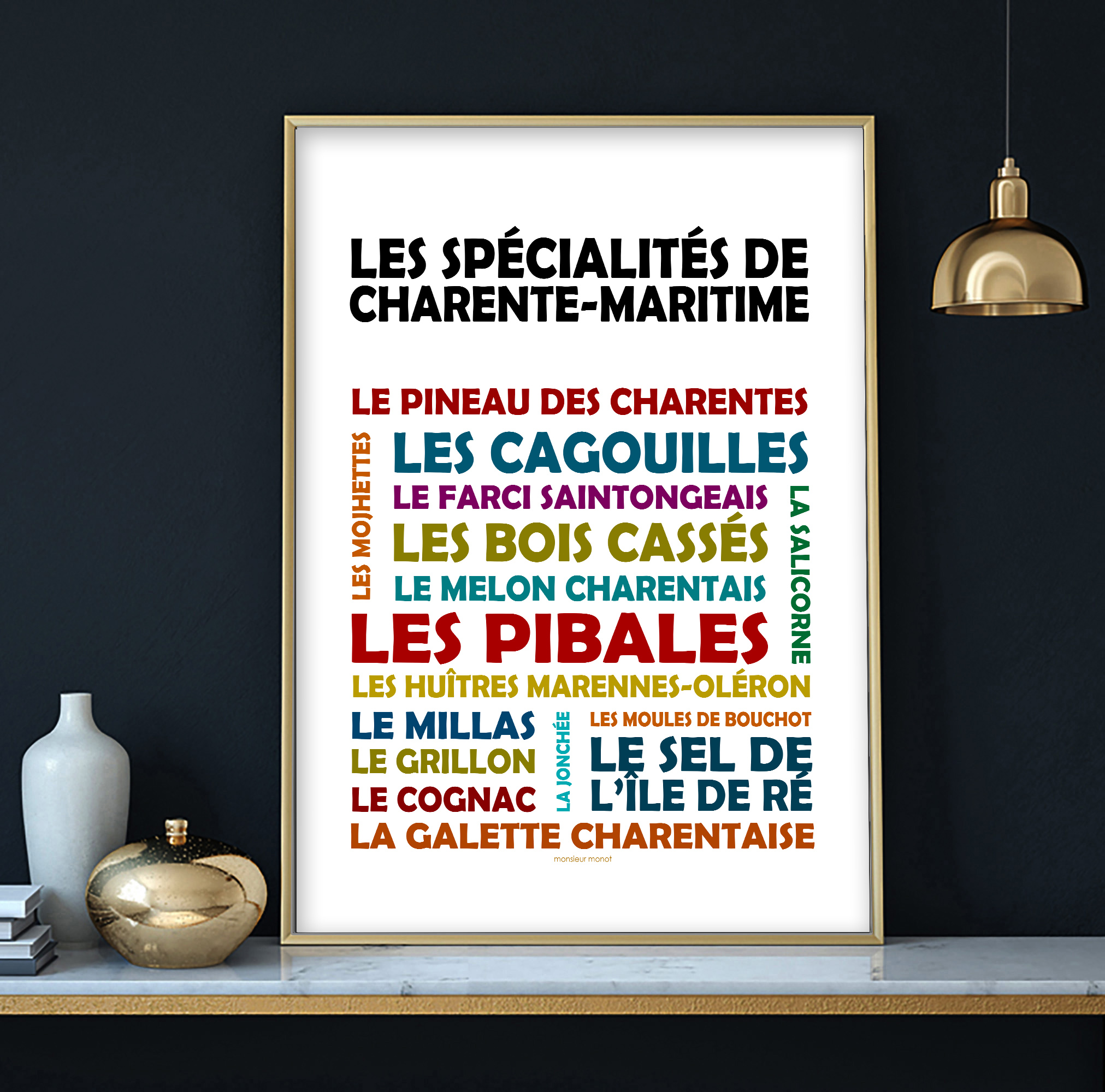 affiche Les spécialités de Charente-maritime