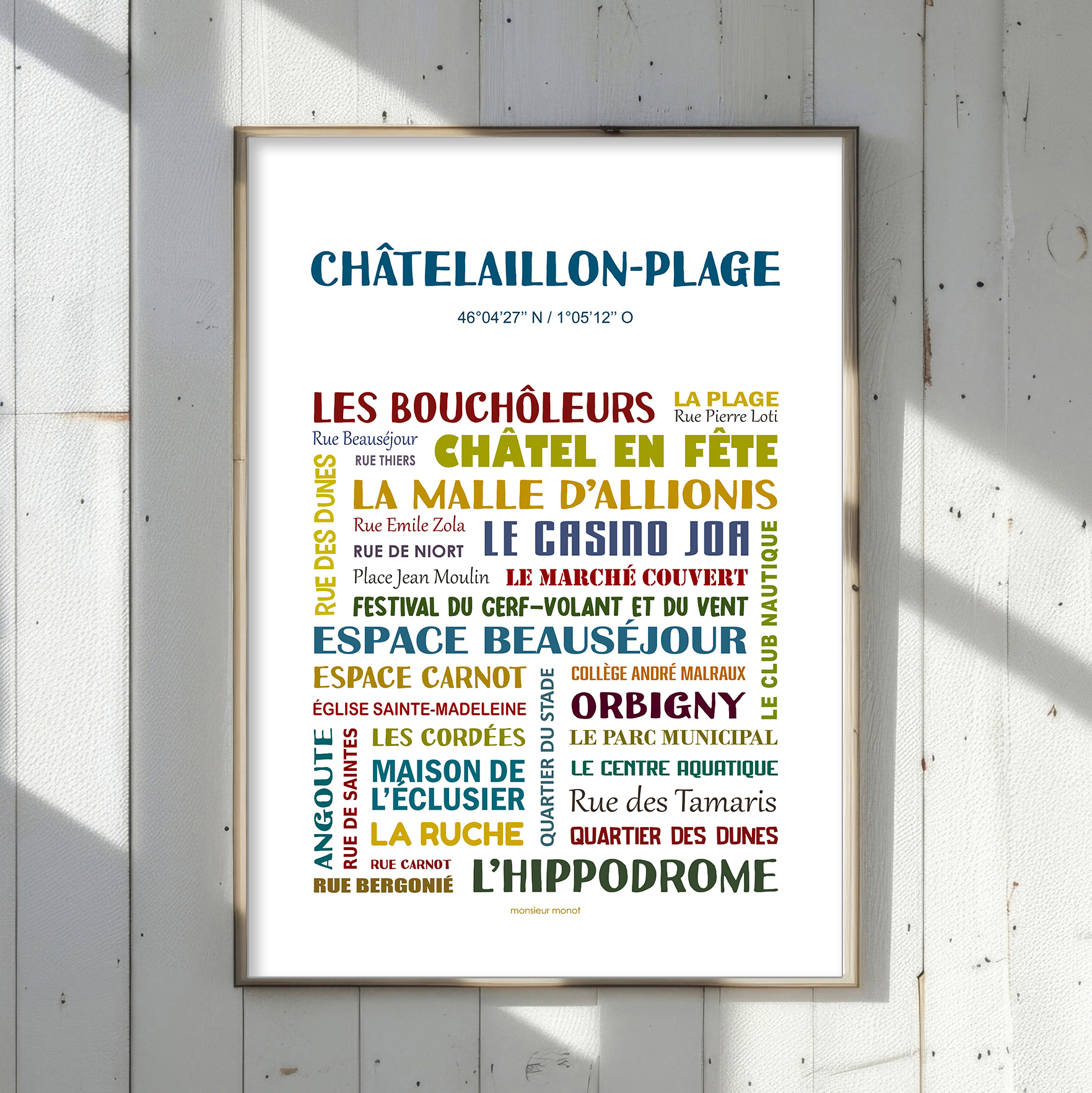affiche Chatelaillon Plage quartiers