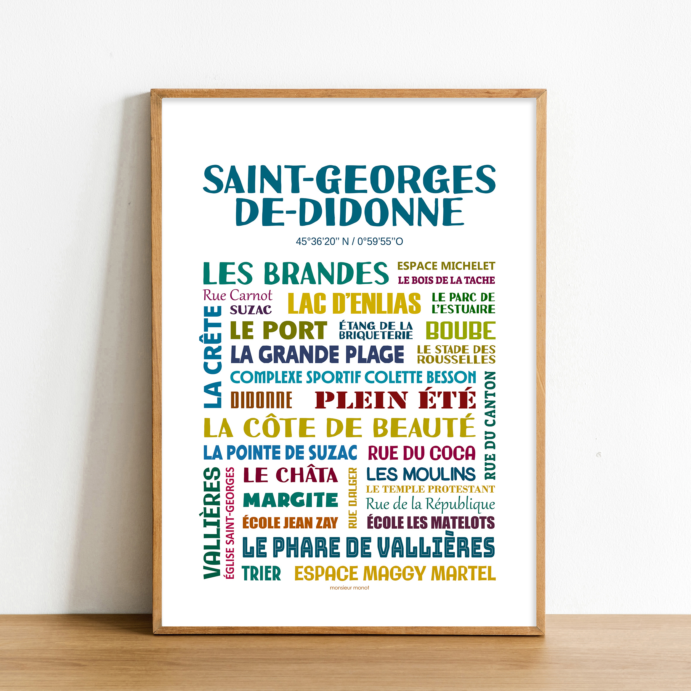 Affiche Saint-Georges de Didonne quartiers