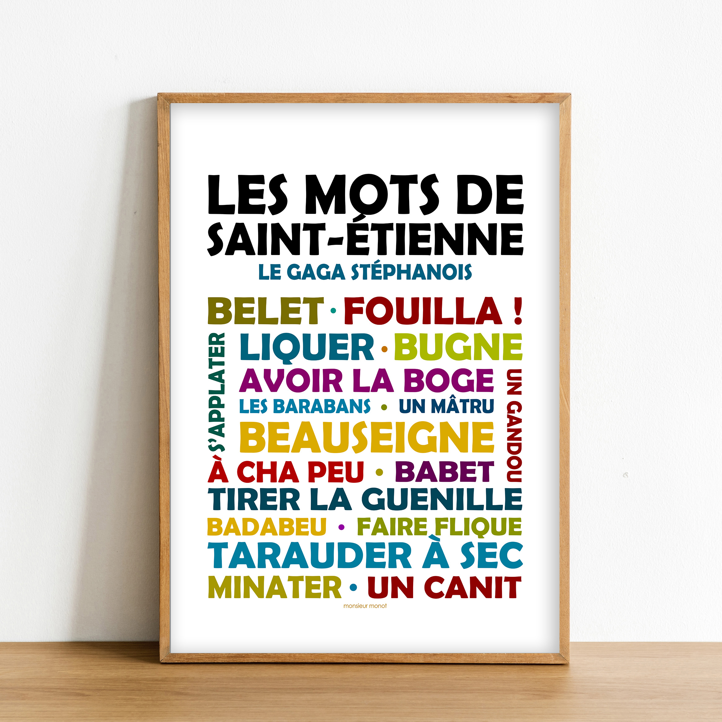 Affiche Les Mots de Saint-Etienne