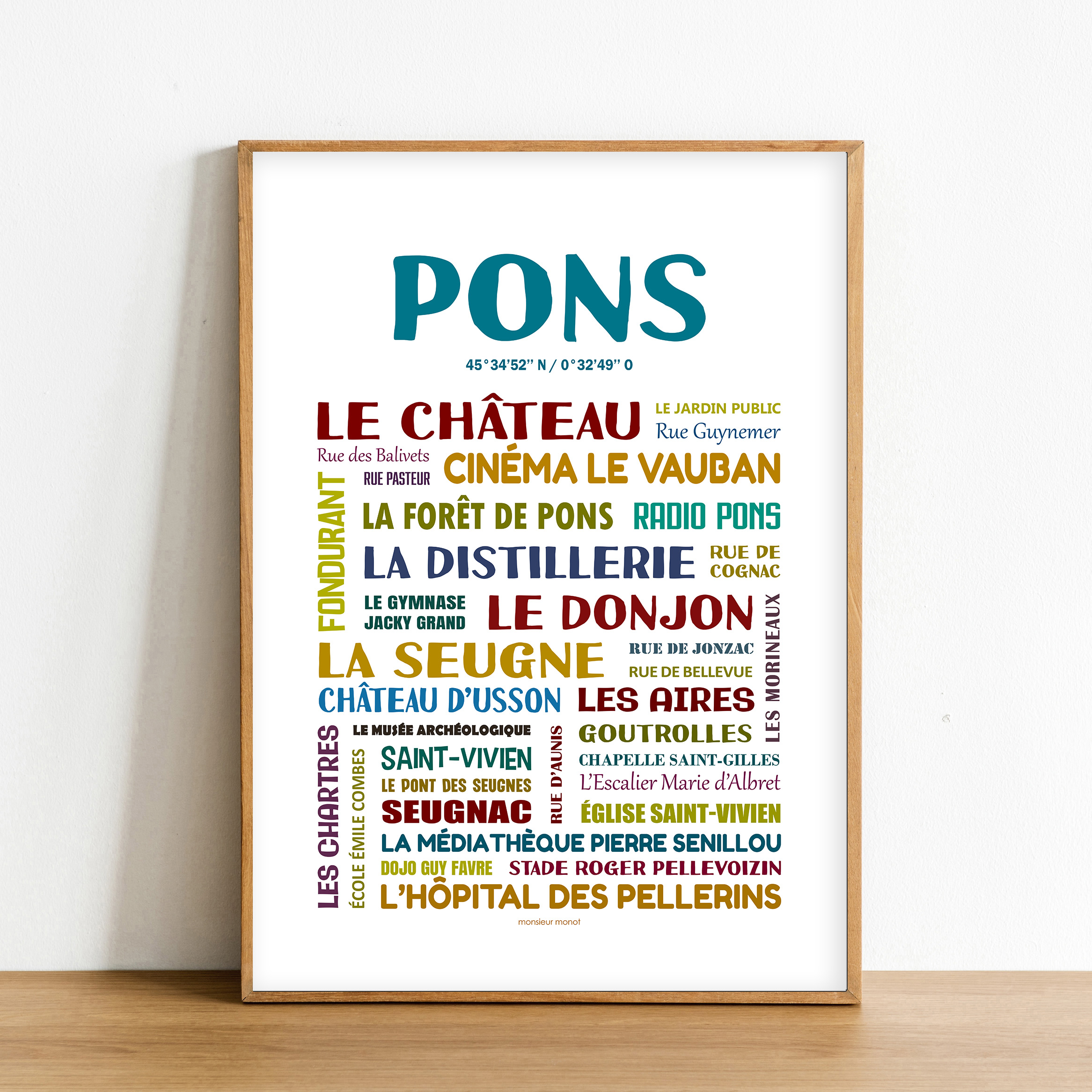 Affiche Pons les quartiers