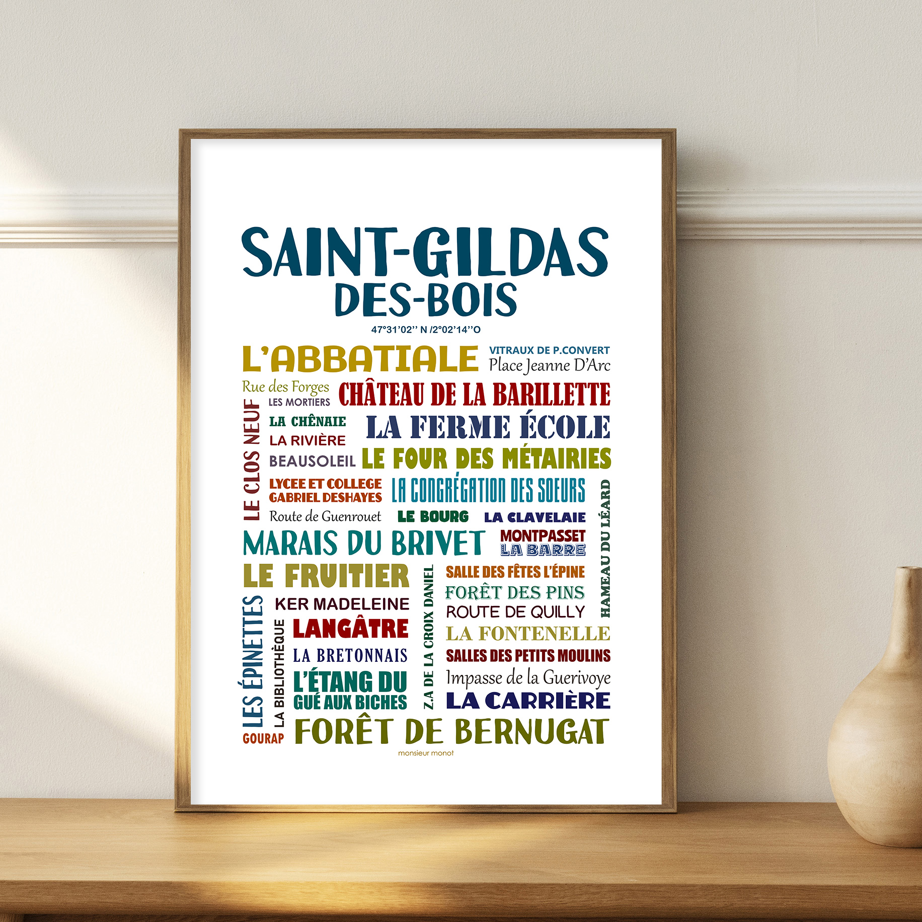 Affiche Saint-Gildas des Bois les quartiers