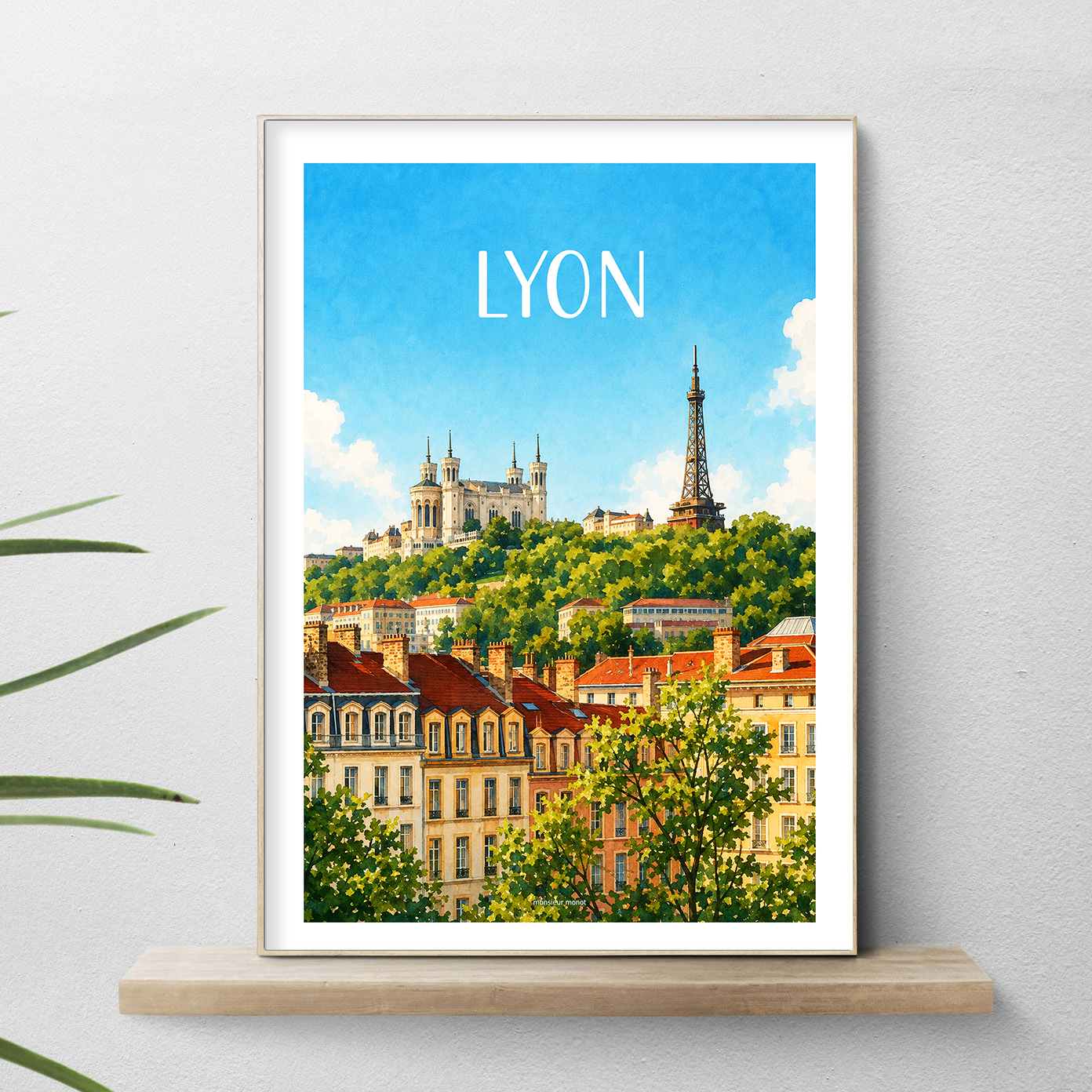 affiche Lyon couleur