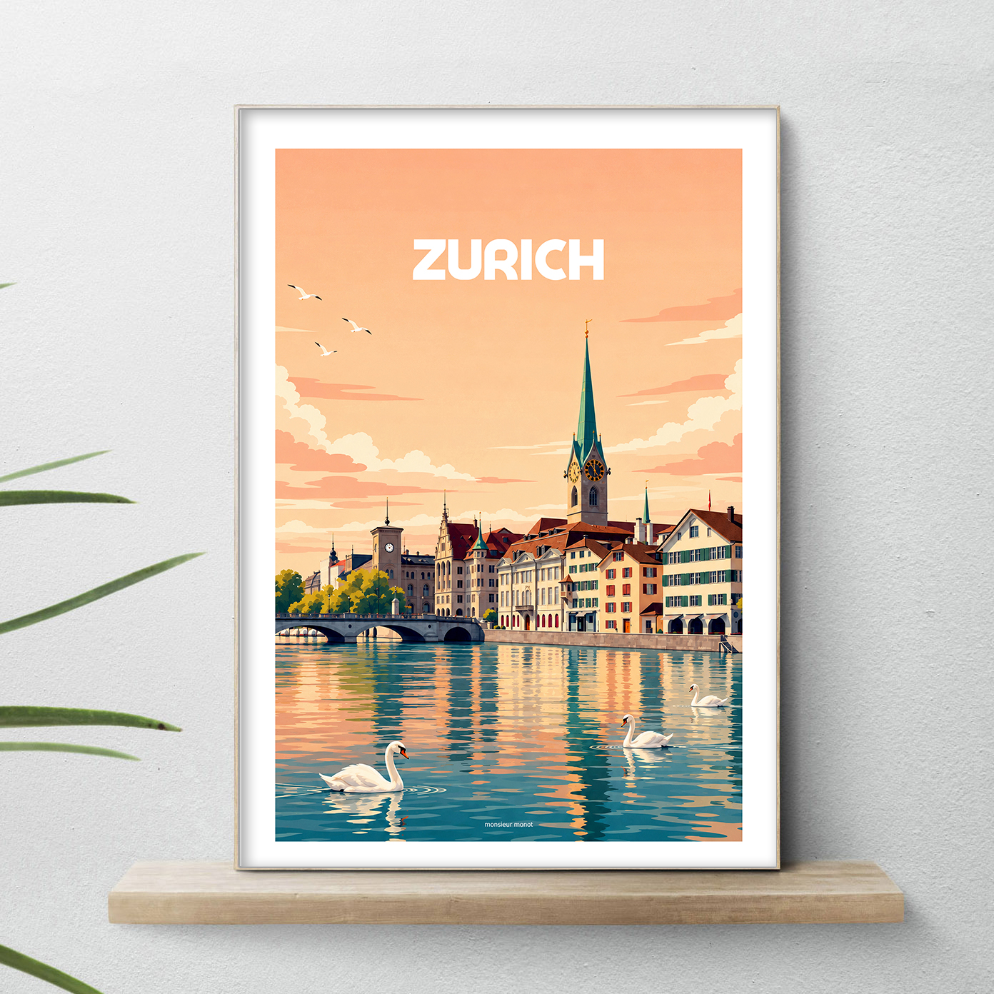 affiche Zurich en Suisse