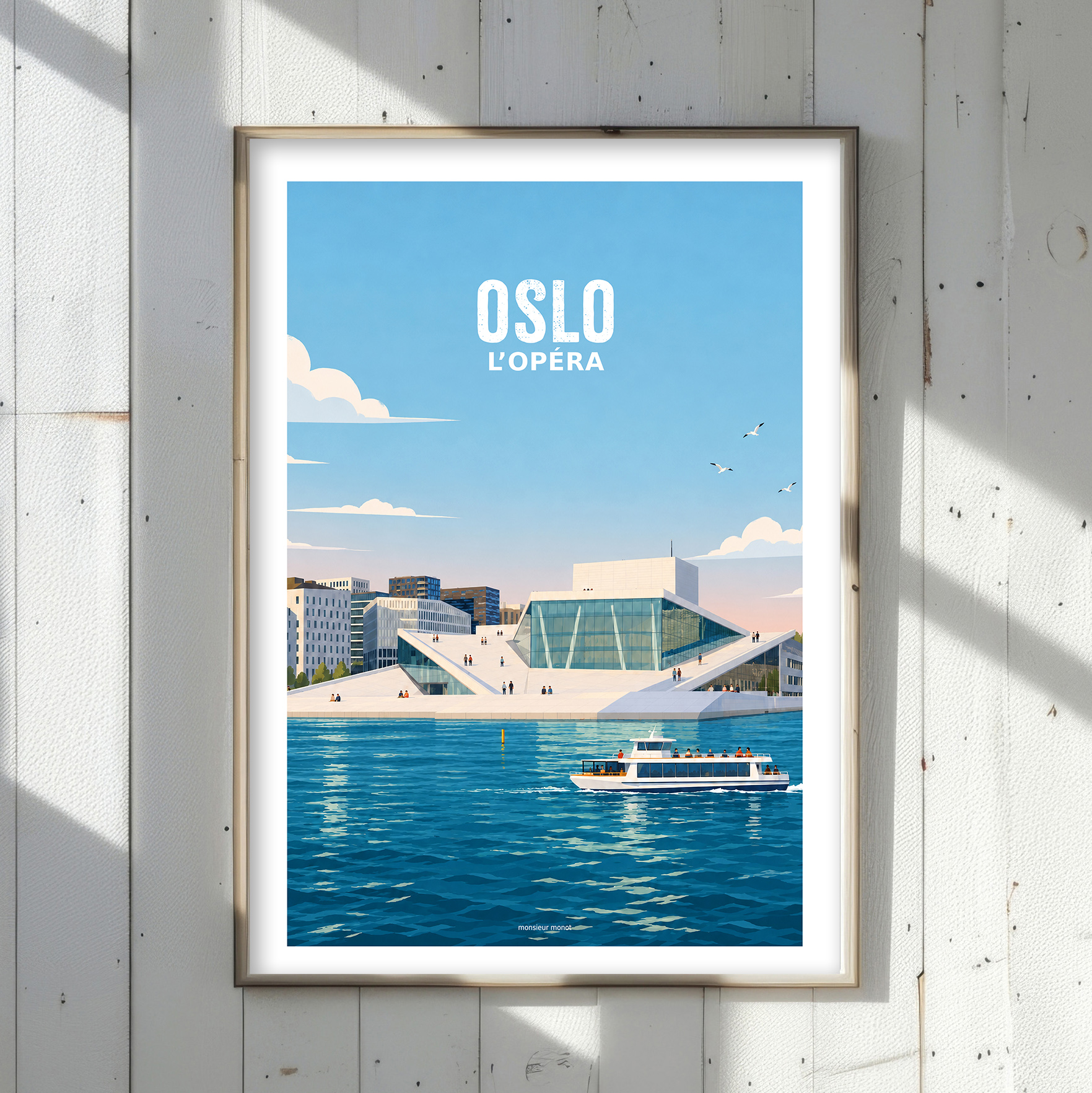 affiche de Oslo en Norvège