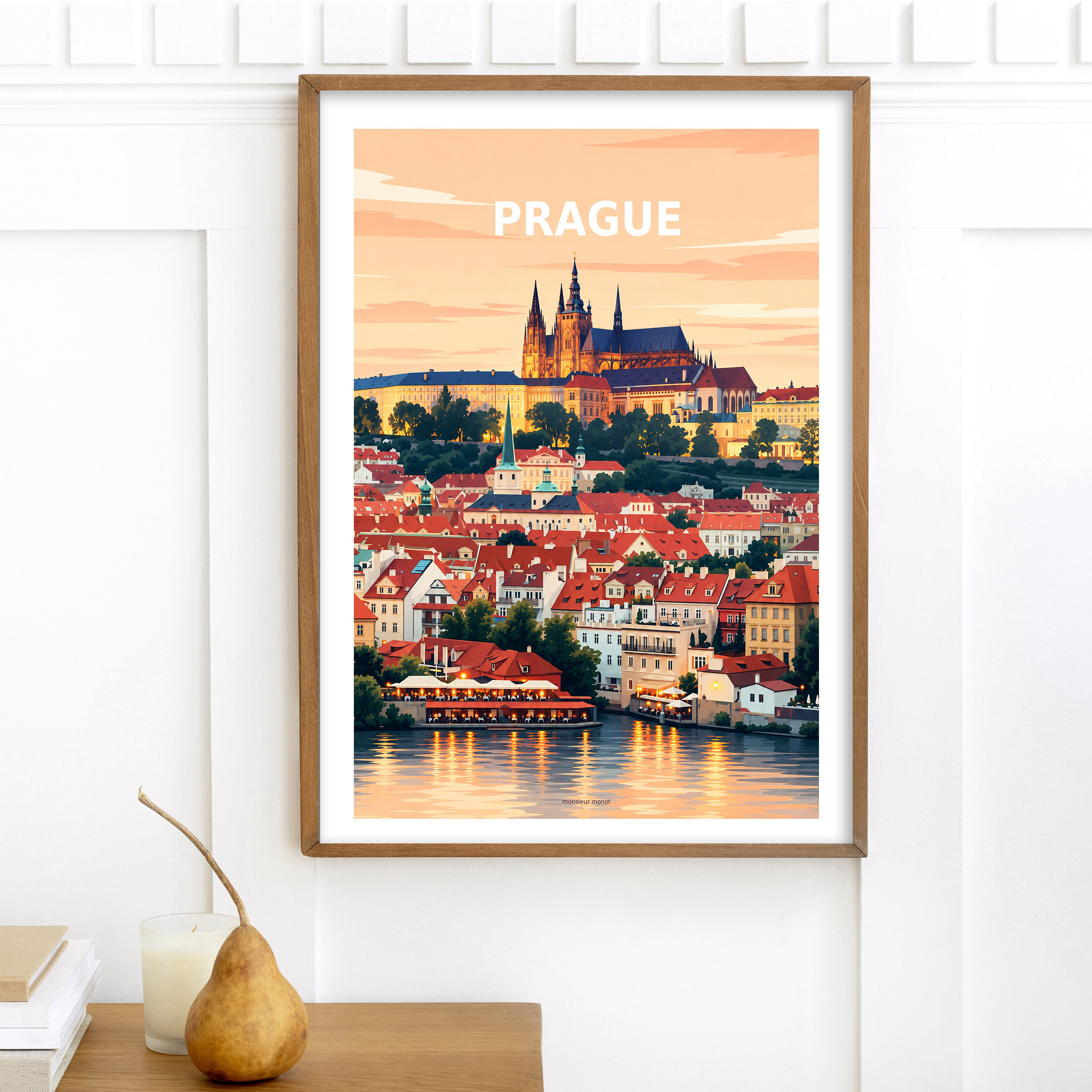 affiche Prague en tchéquie