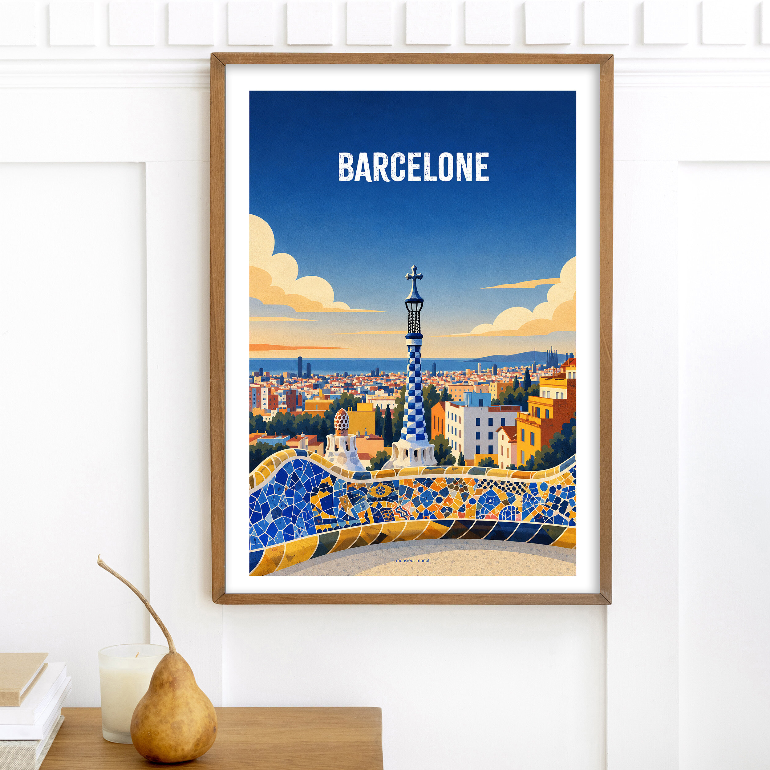 affiche Barcelone en espagne