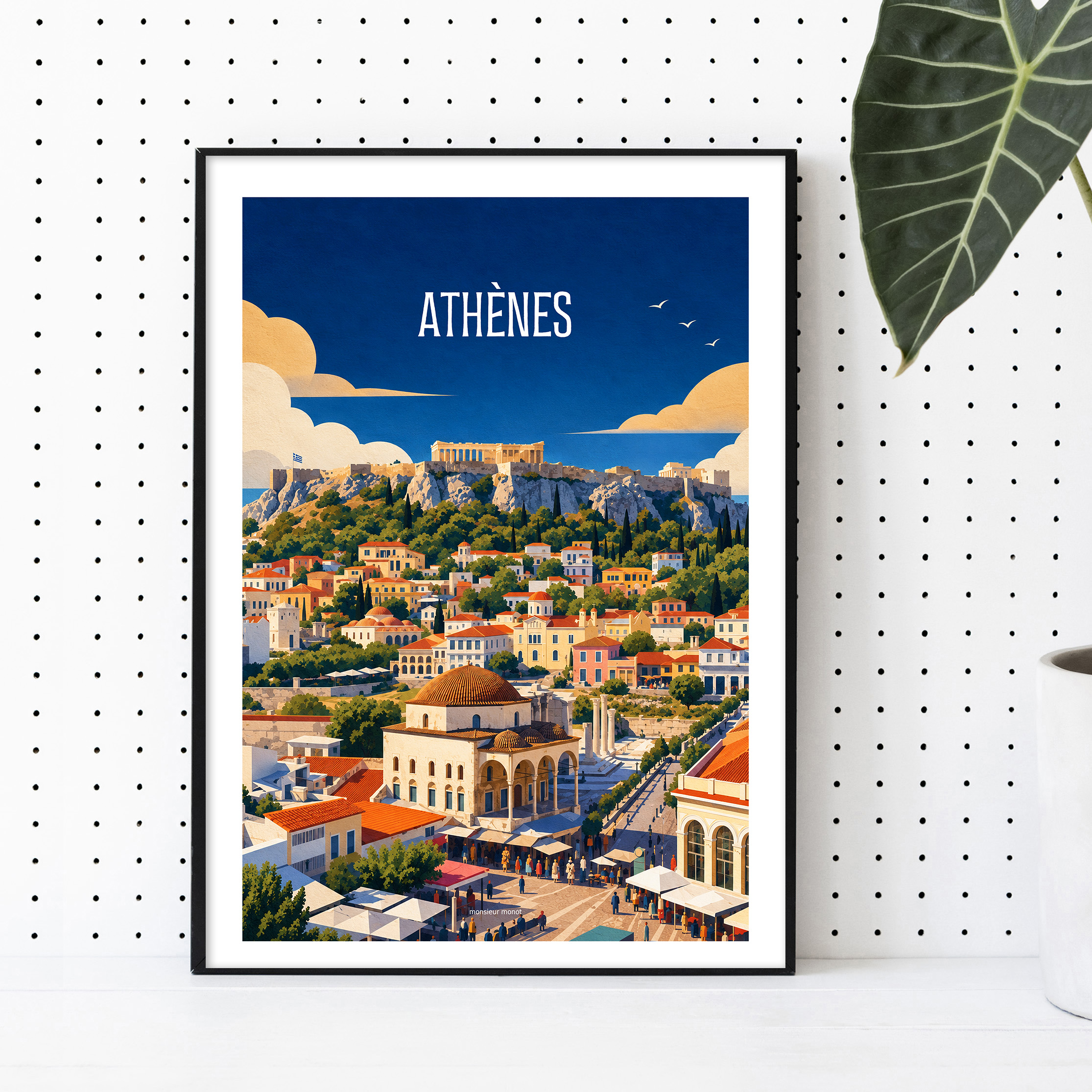 affiche Athènes en Grèce
