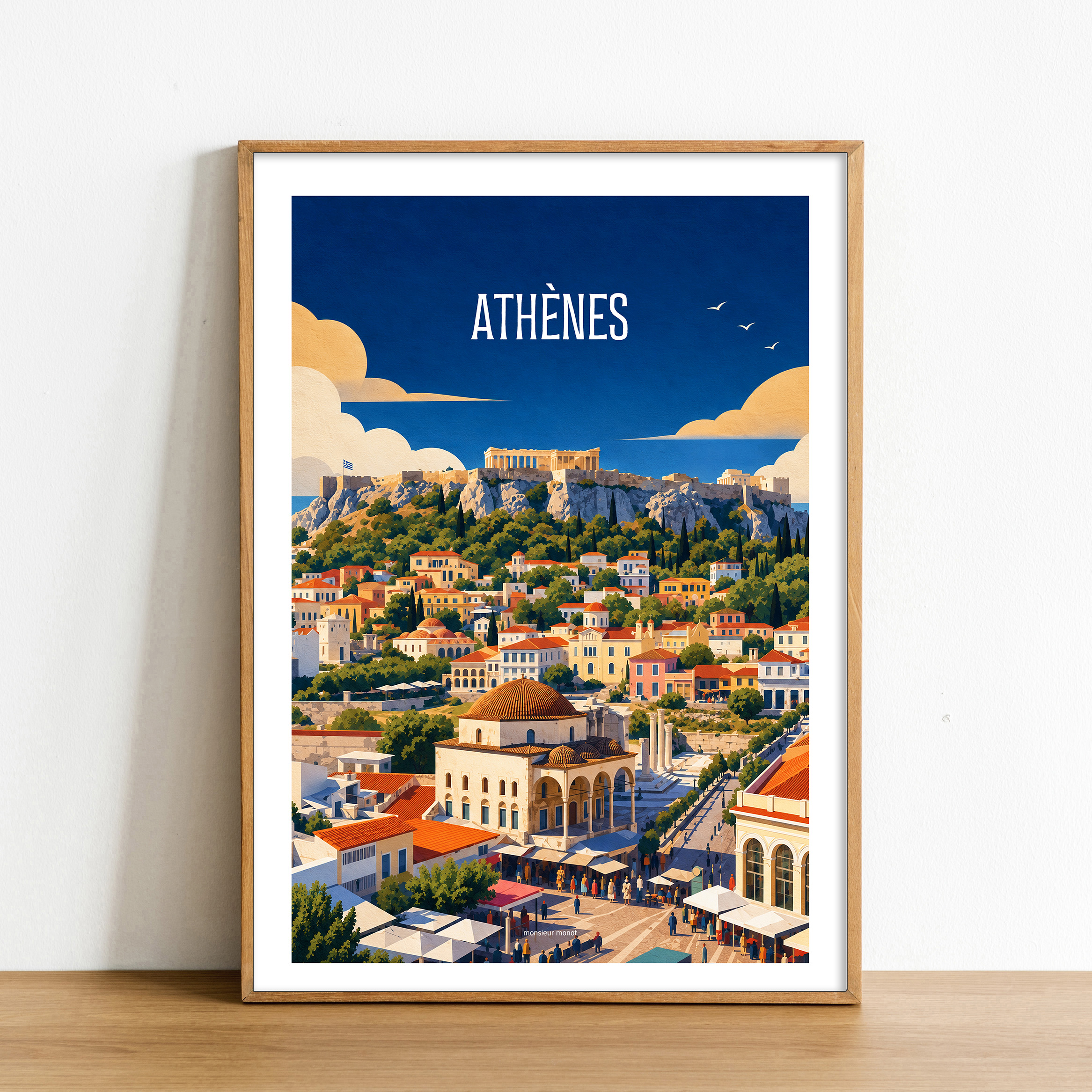 Affiche Athènes en Grèce 2