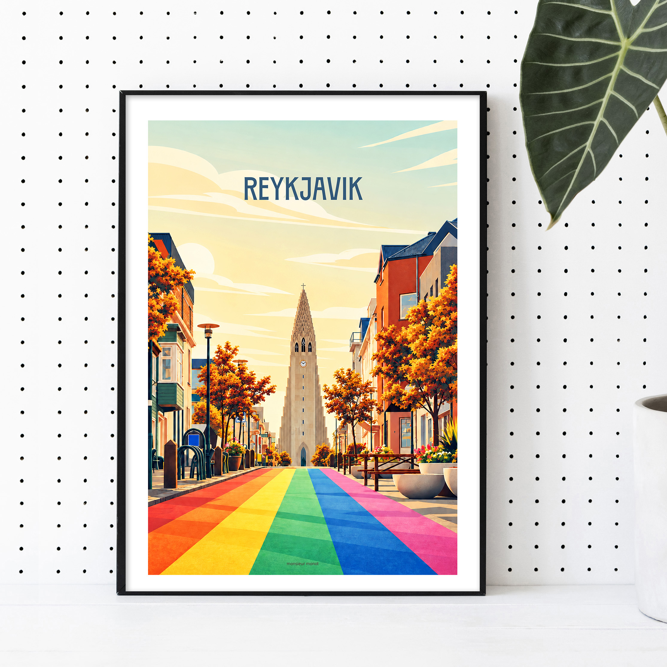 affiche Reykjavik en Islande