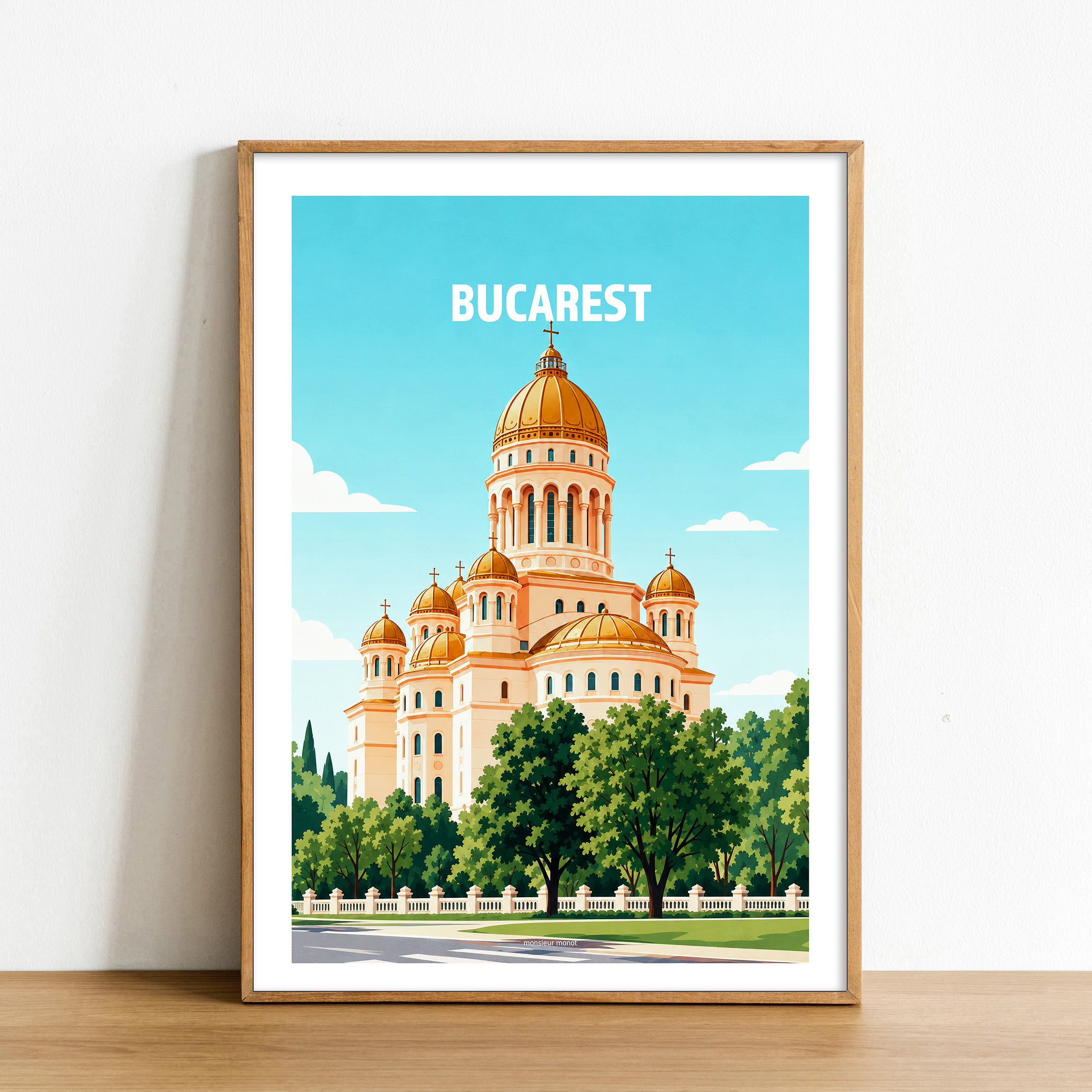 Affiche Bucarest en Roumanie