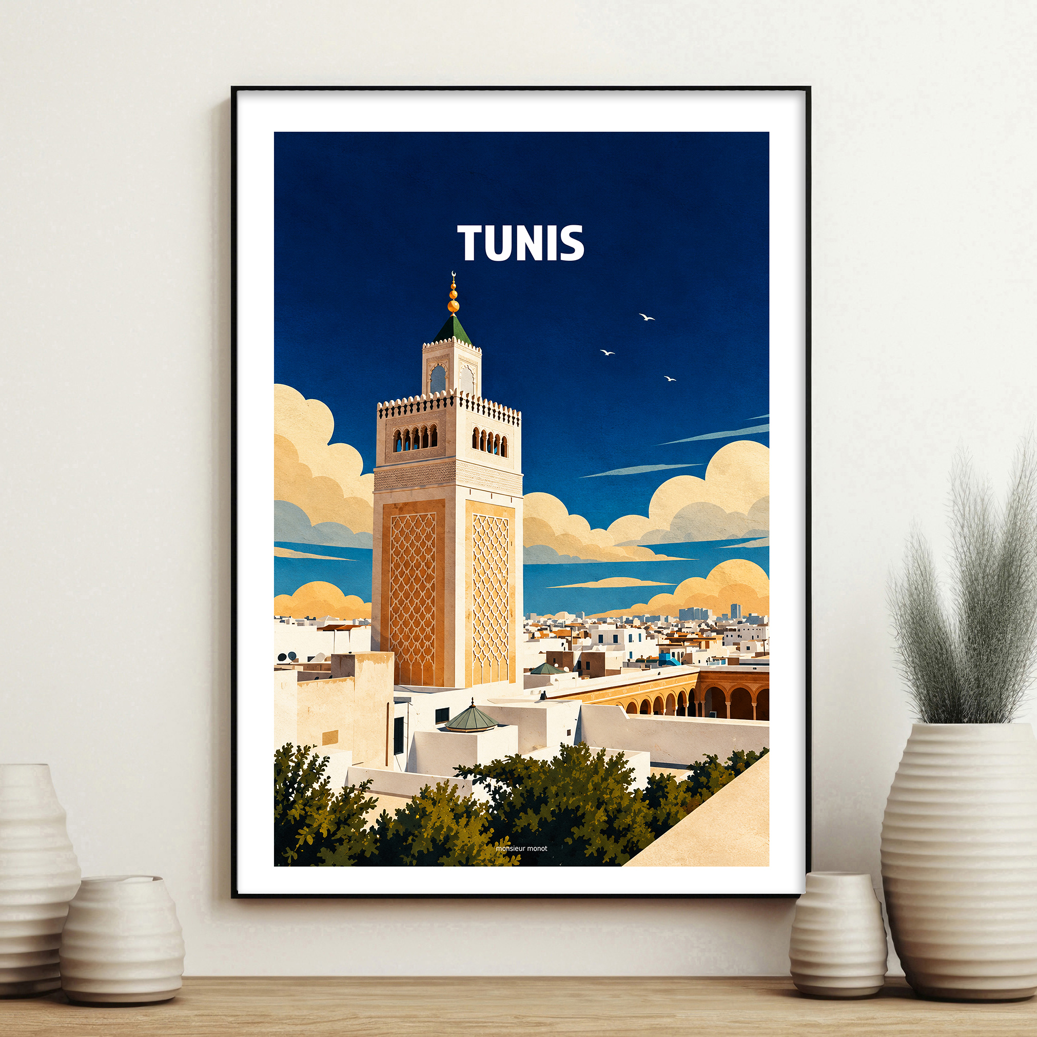 affiche Tunis en Tunisie