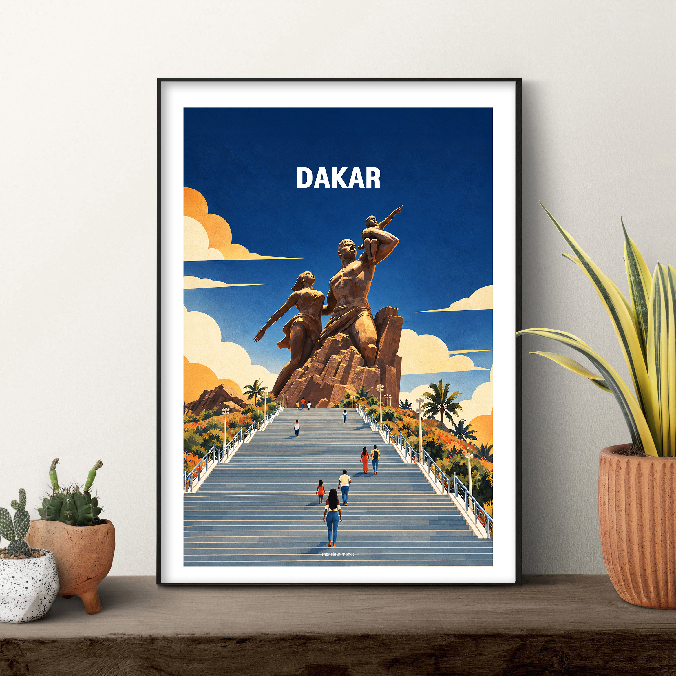 affiche de Dakar au Sénégal