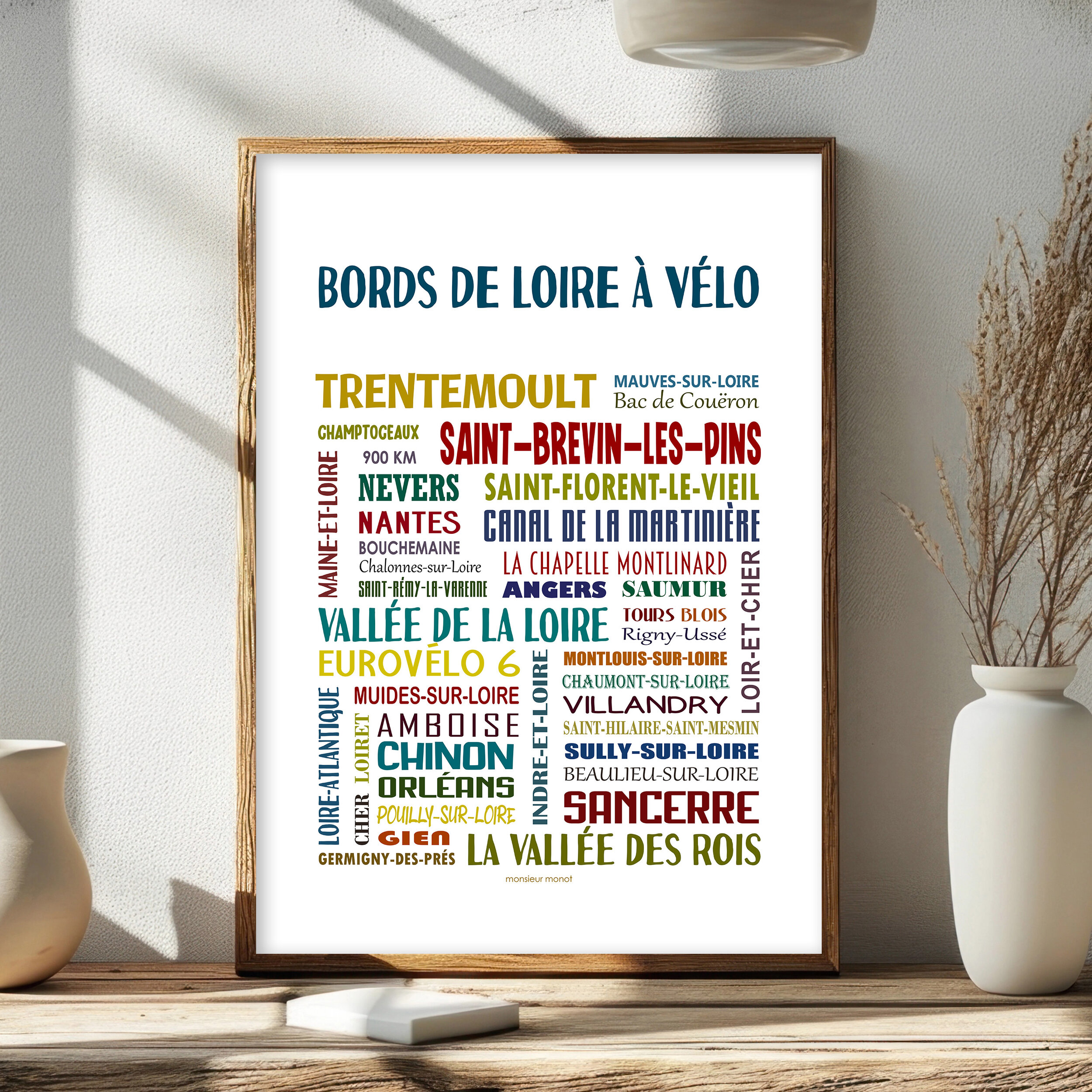 Affiche de Bords de loire à vélo