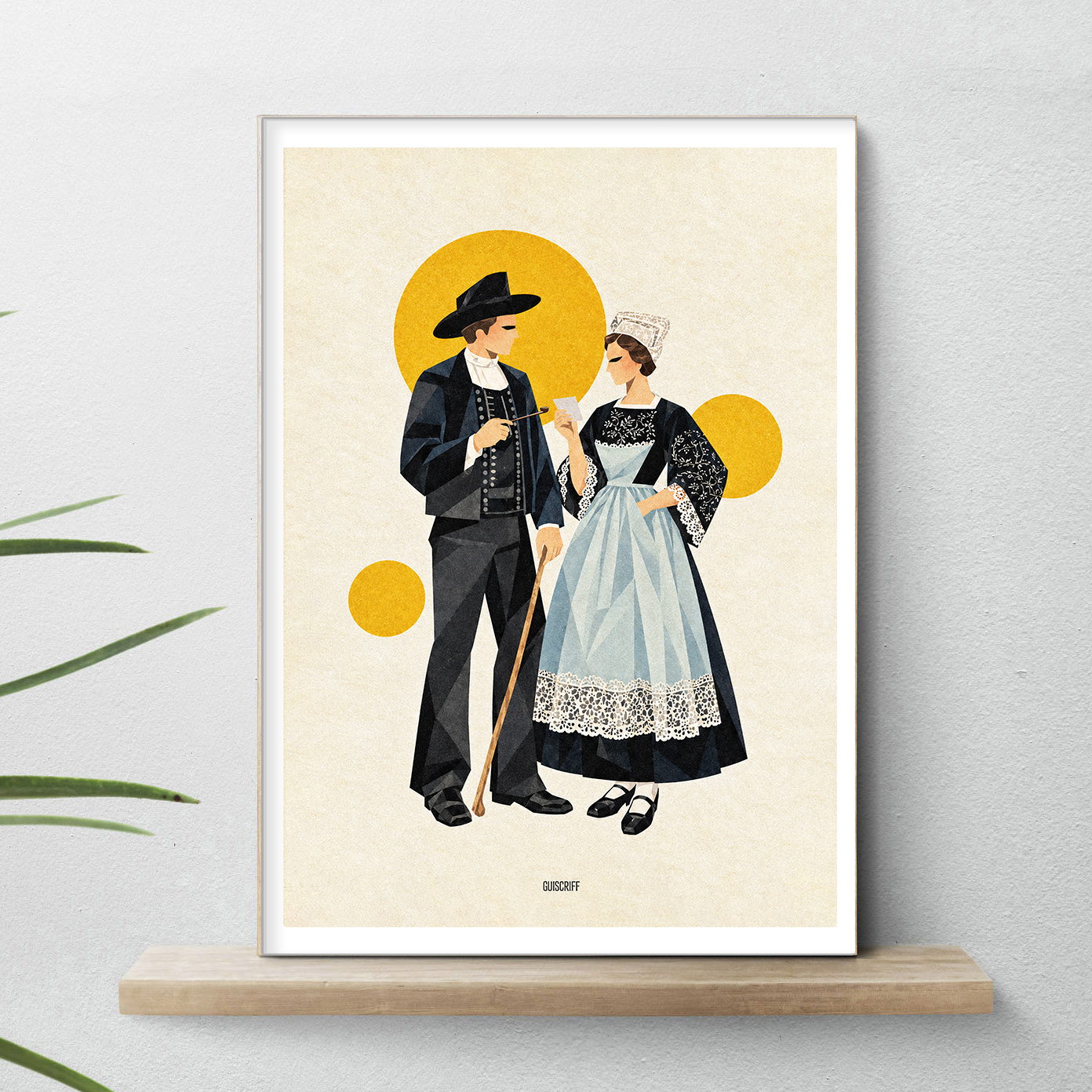 affiche costume breton guiscriff