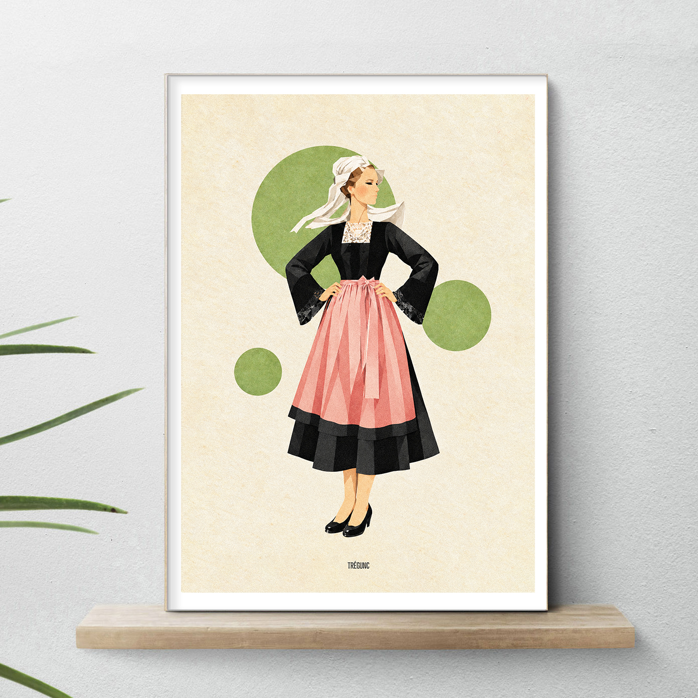 affiche costume breton trégunc